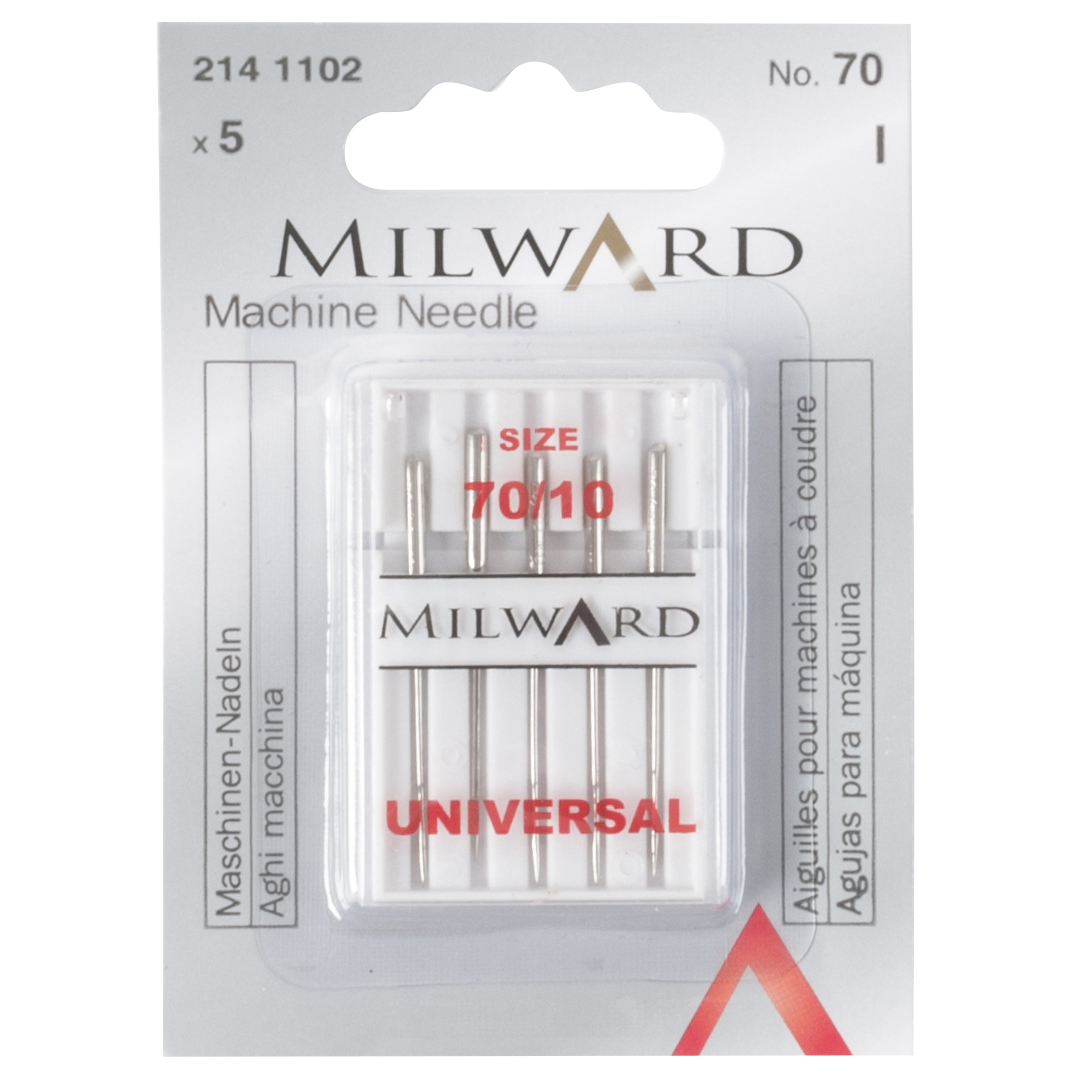 Sewing Machine Needles Universal 70(10) 5 Pieces Milward Groves