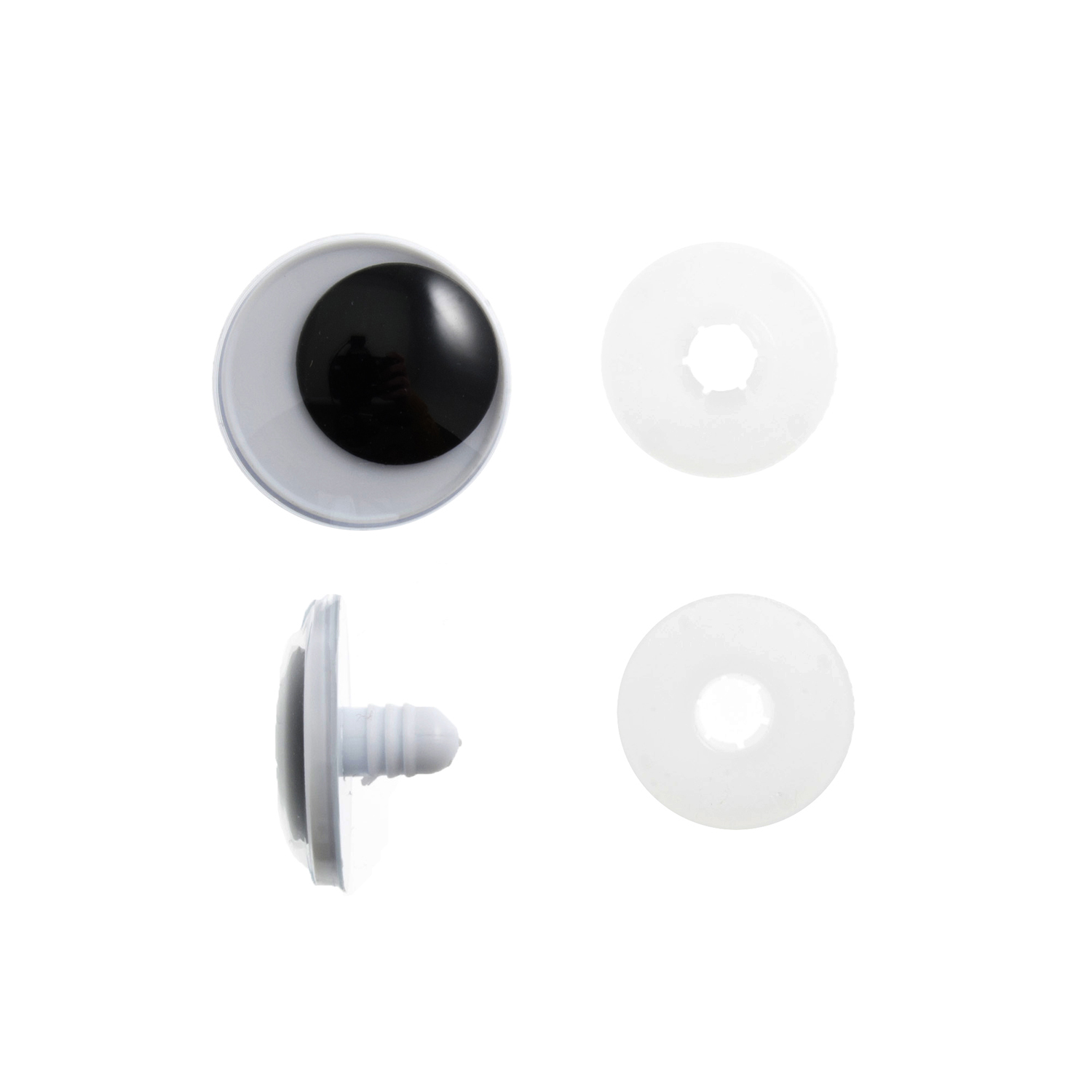 Picture of Toy Eyes: Safety Googly: 25mm: Black: 2 Pack