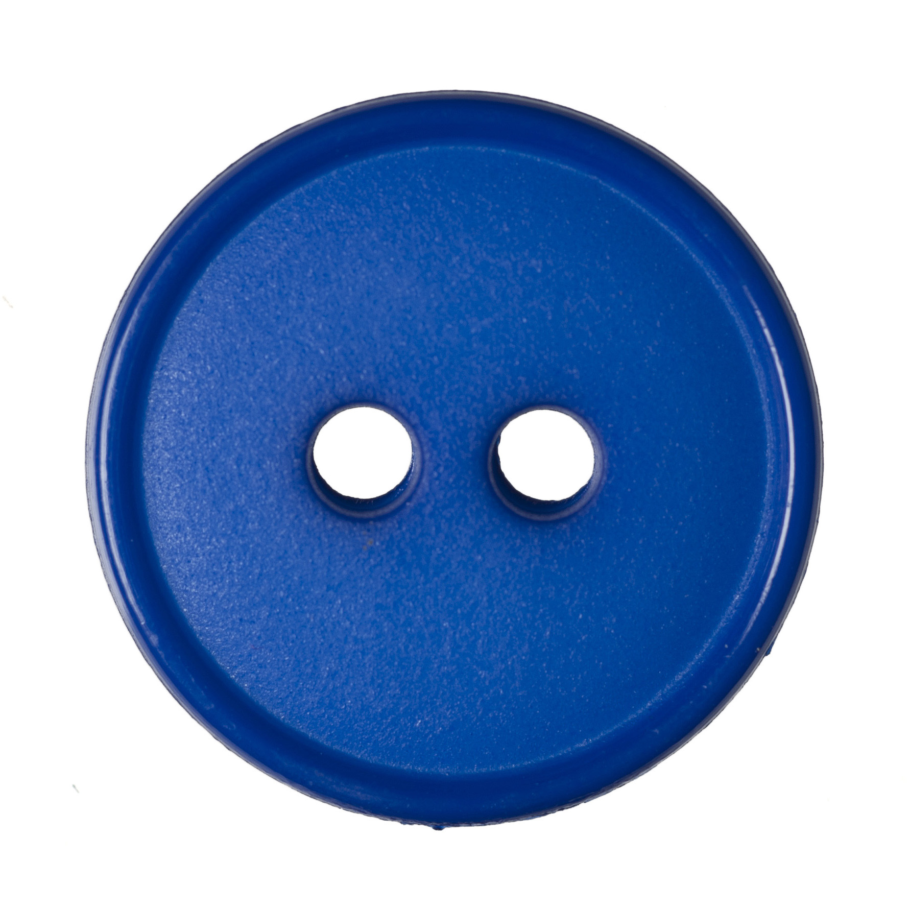 Buttons: Flat Top: Narrow Rim: 2-Hole: 15mm: Dark Blue - Trimits Loose ...