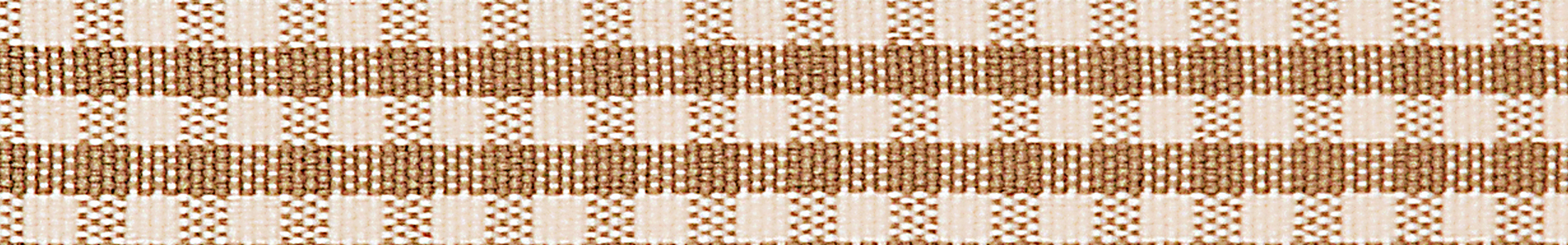 Picture of Ribbon: Rustic Gingham: 3m x 25mm: Oatmeal