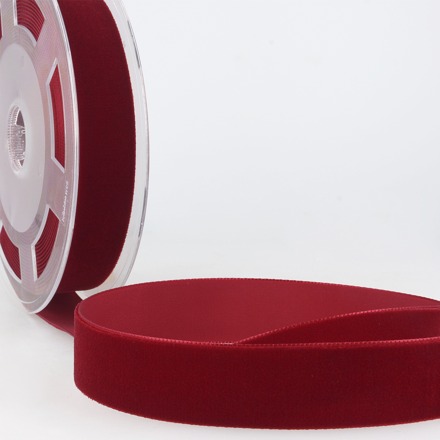 Ribbon: Velvet: 10m X 7mm: Burgundy - Stephanoise - Groves And Banks