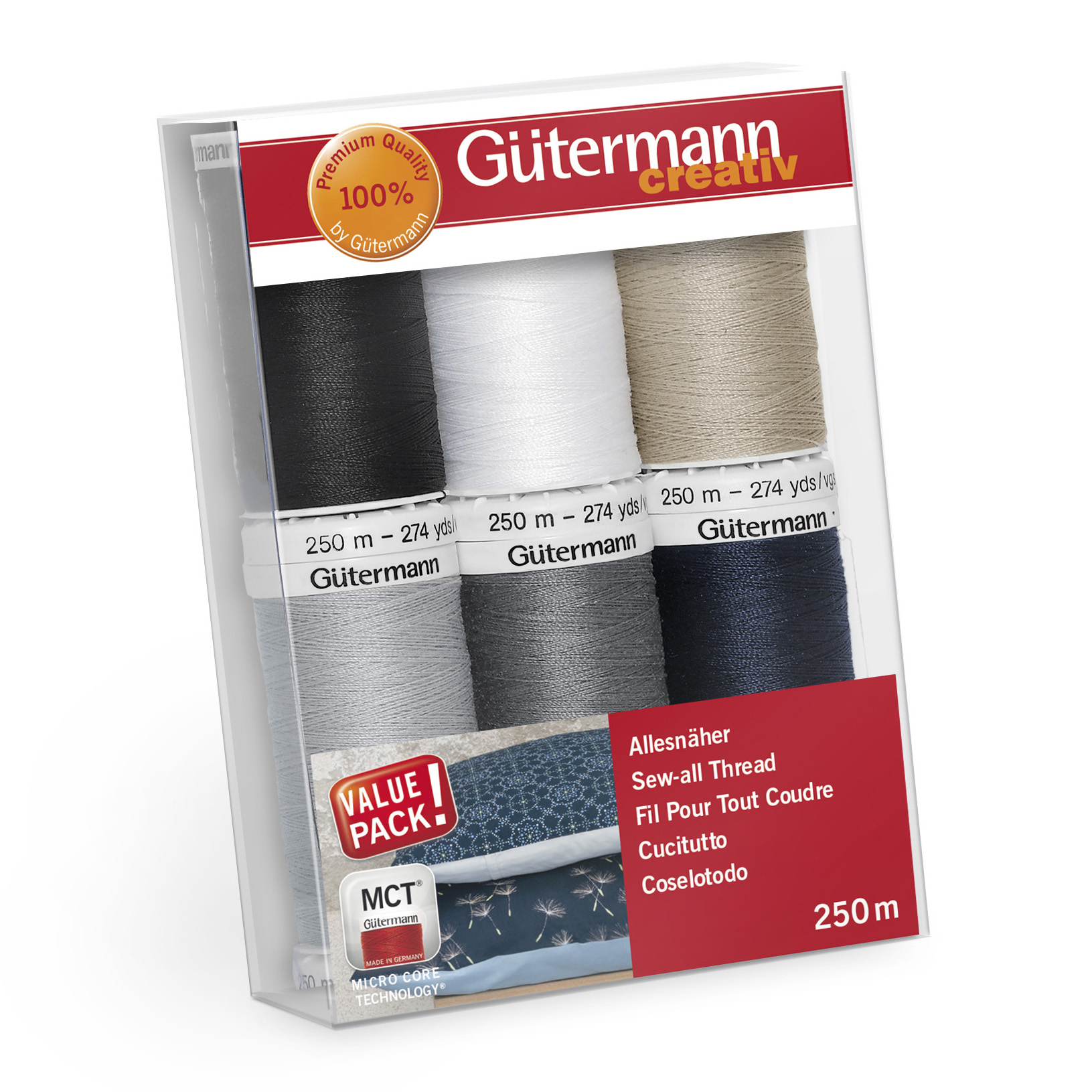Picture of Thread Set: Sew-All: 6 x 250m: Assorted