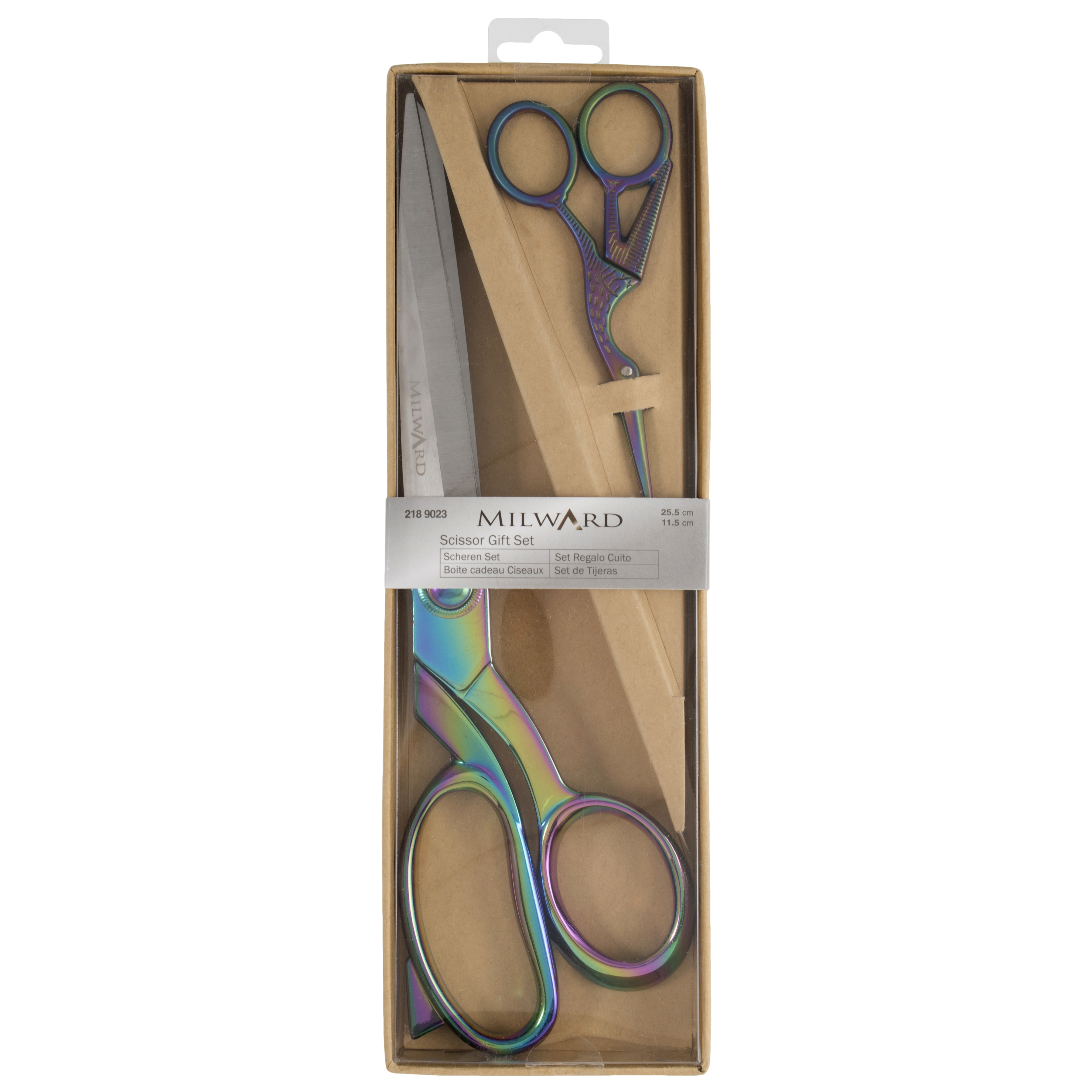 Picture of Scissors: Gift Set: Dressmaking (25cm) and Embroidery (11.5cm): Rainbow