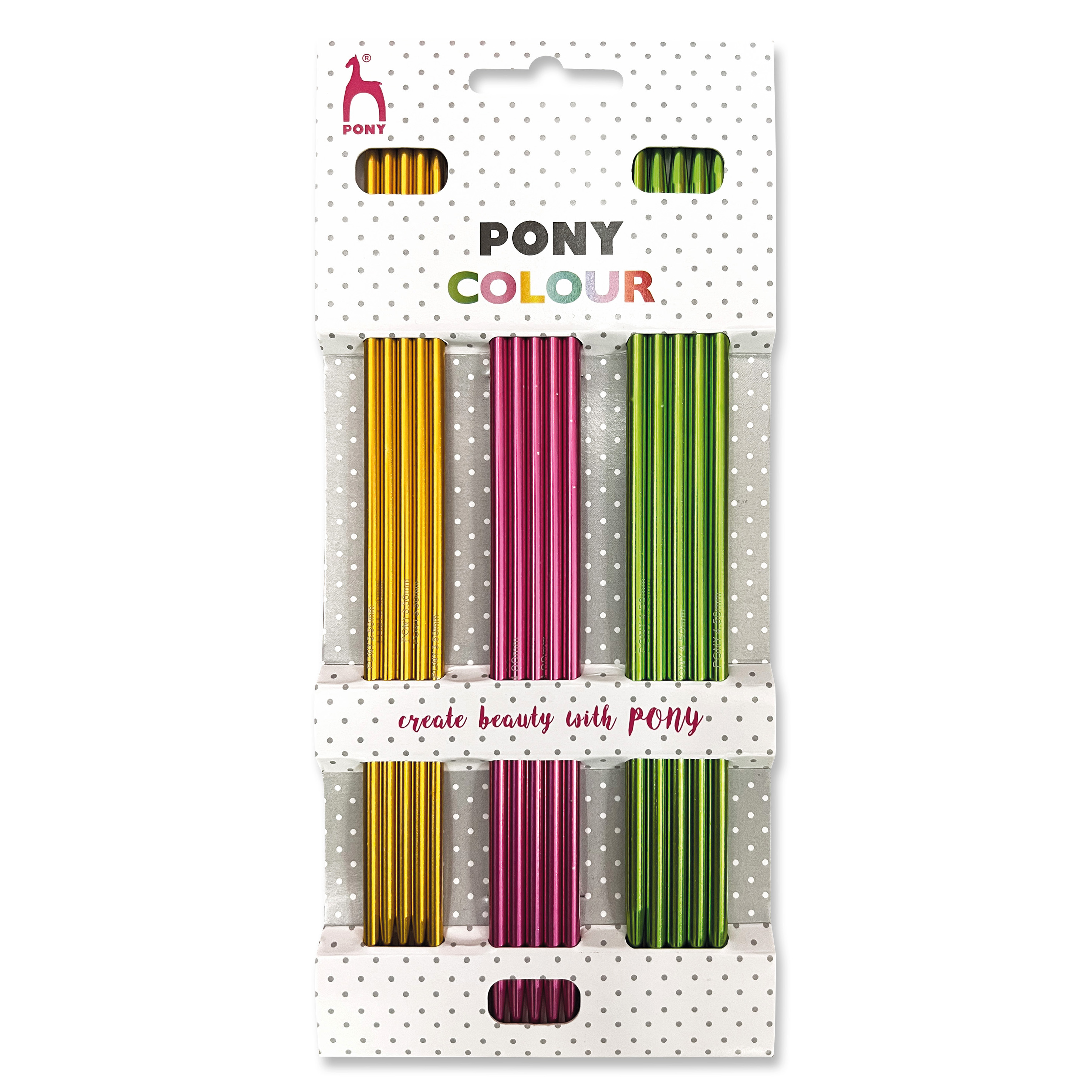 Picture of Colour: Polka Dot: Knitting Pins: Double Pointed: 20cm x 3.50, 4.00 & 4.50mm