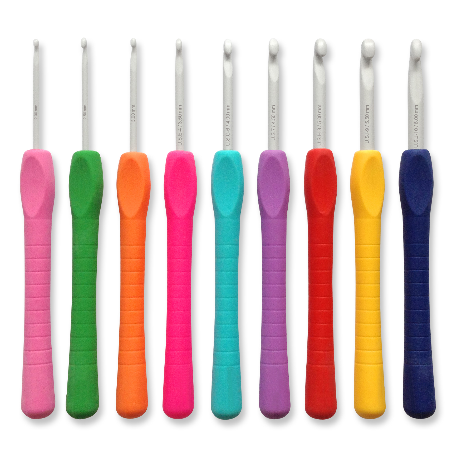 Easy Grip Crochet Hook Set Set of 9 Pony Groves and Banks