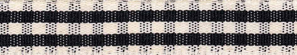 Picture of Rustic Gingham: 4m x 15mm: Black