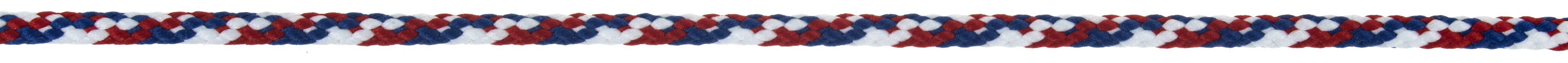 Picture of Cord: Polycord: 50m x 4mm: Red, White & Blue