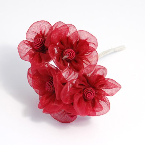 Picture of Spray: Beehive Blossom: 40mm: Pack of 6: Burgundy