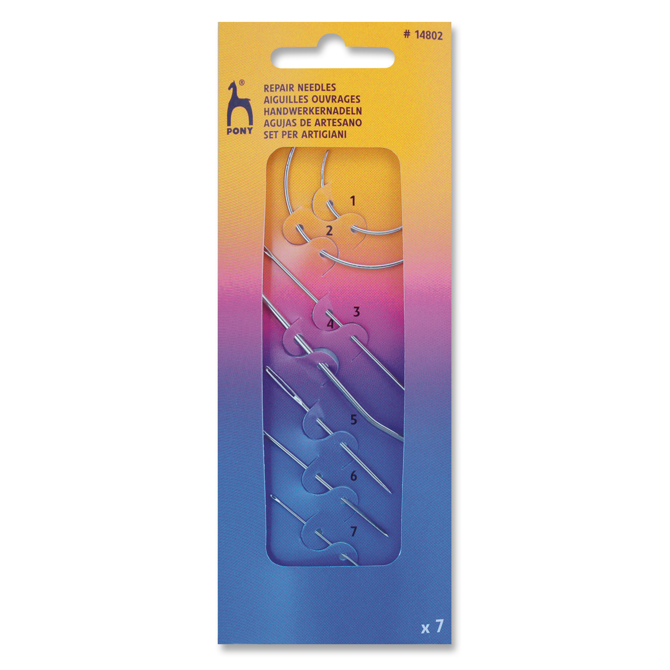 Hand Sewing Needles Repair Gold Eye Pony Groves and Banks