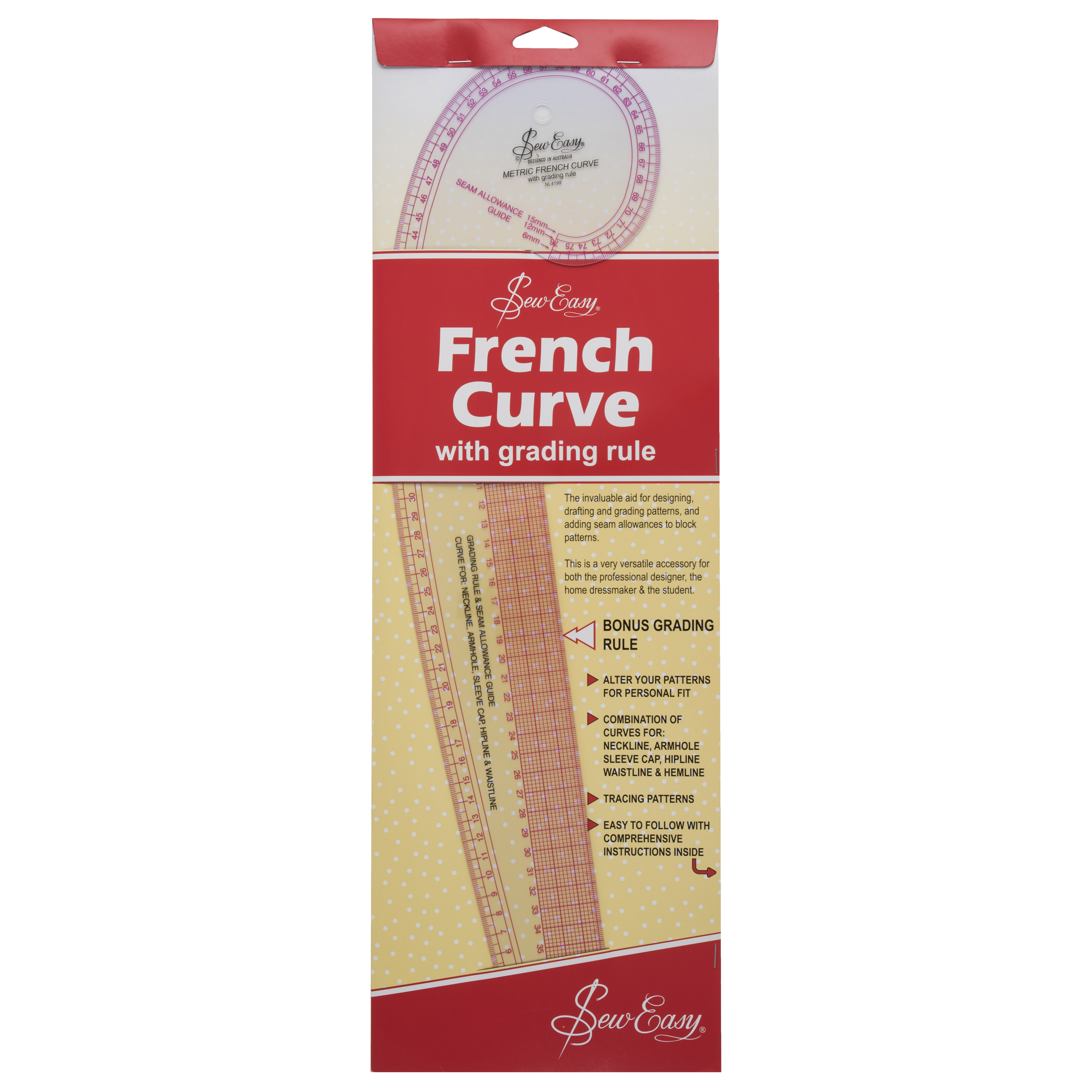 Professional French Curve Rulers Metric Quilting Rulers for Sewing