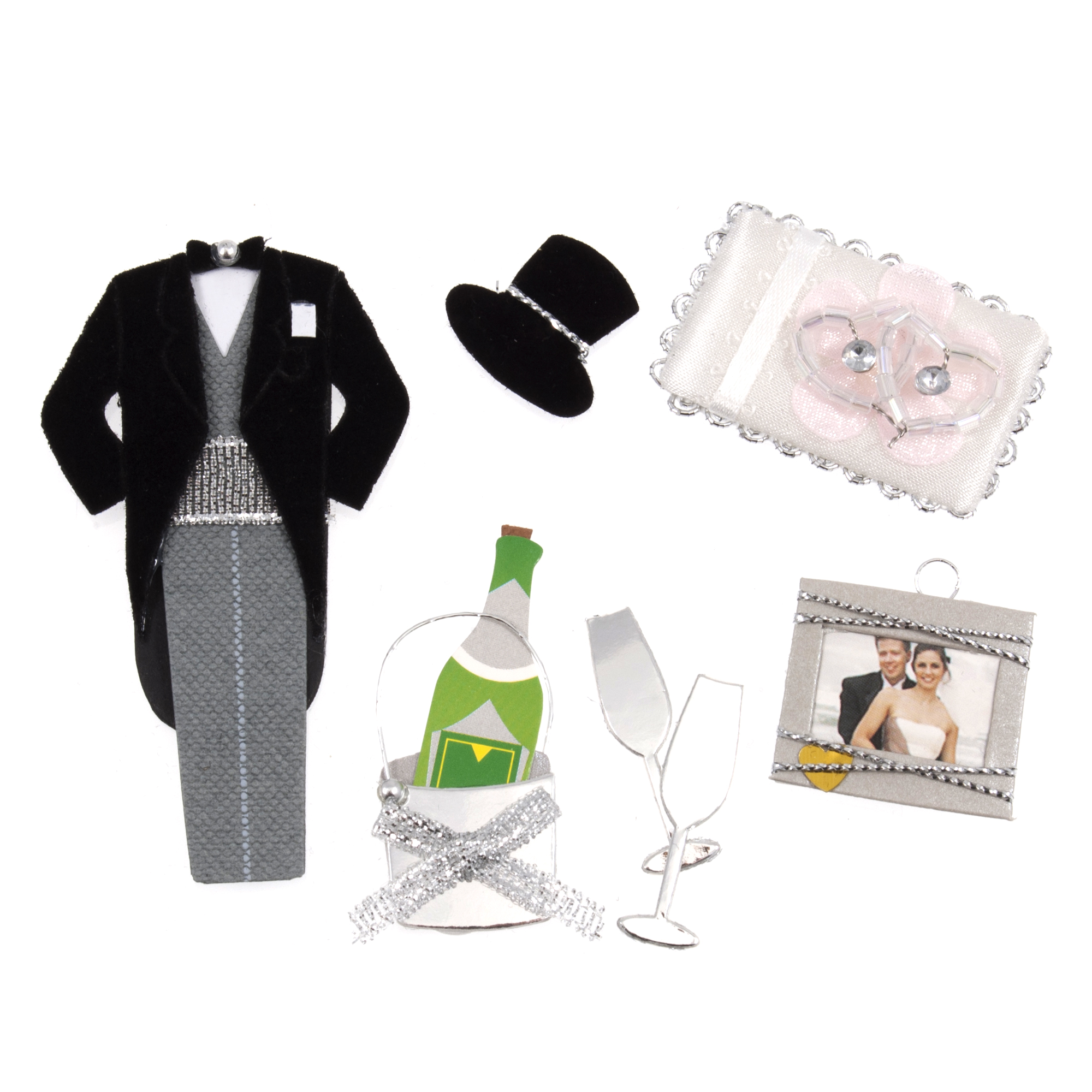 Craft Embellishments Wedding Kit Pack of 7 Trimits Craft for