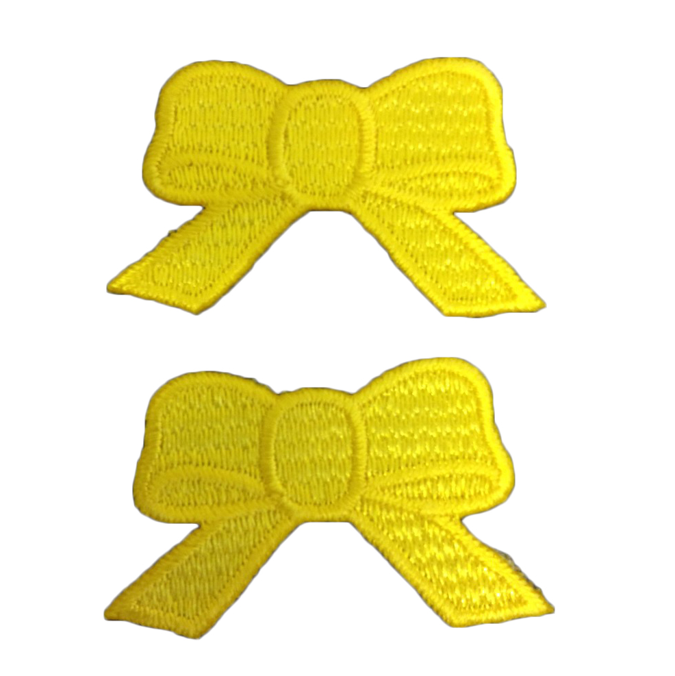 Picture of Motif: Twin Bows Yellow x 2: Small format card