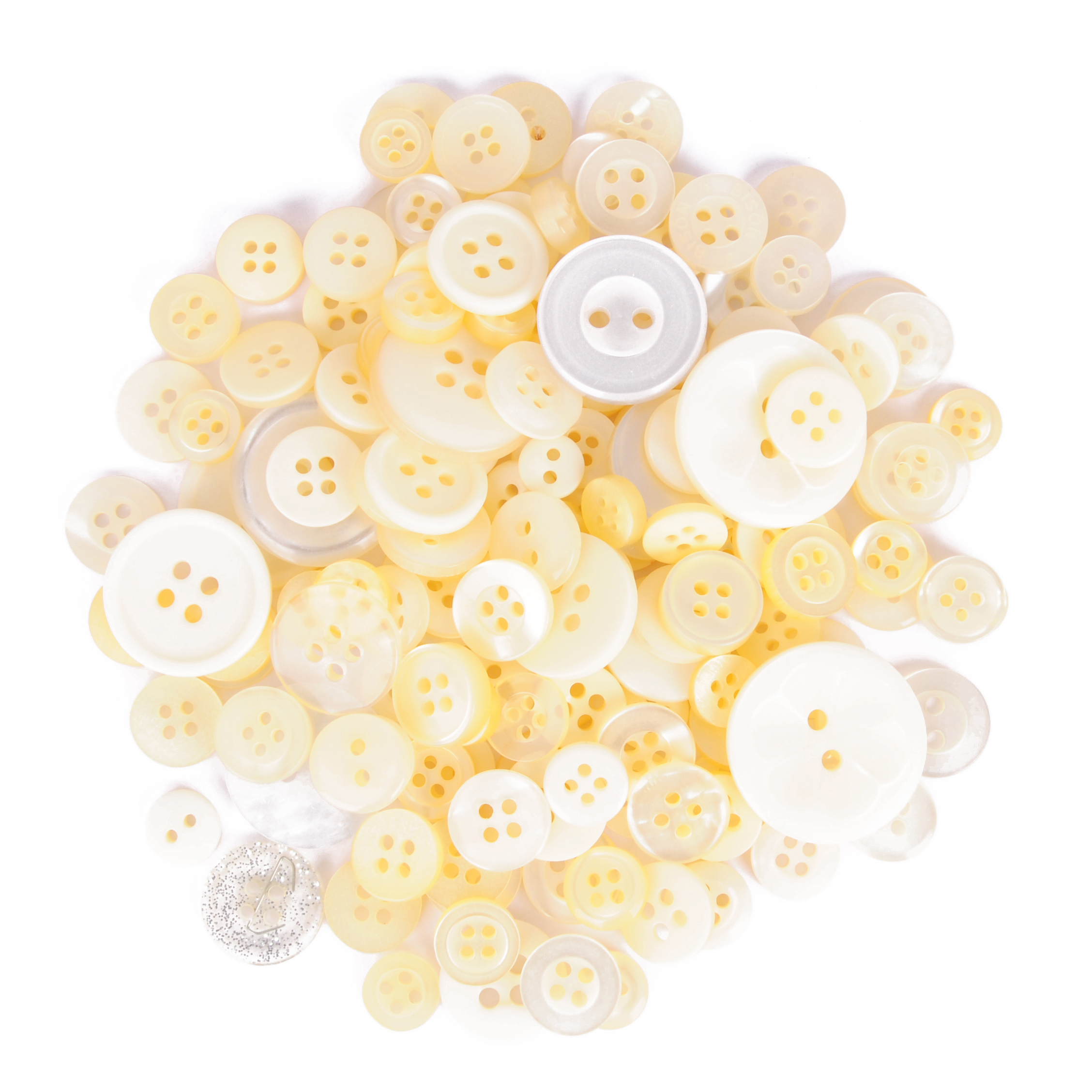 Buttons: Craft: Bag: Assorted Cream: 50g - Trimits - Groves and Banks