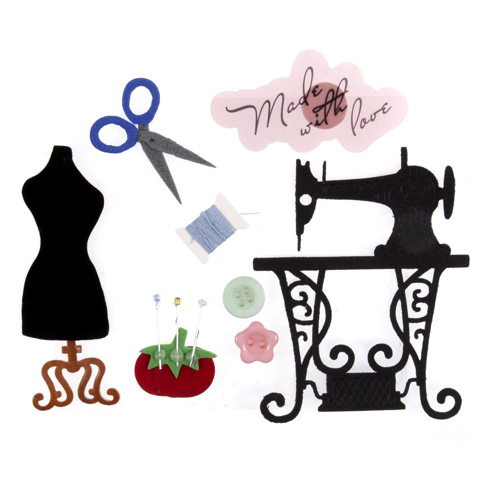 Craft Embellishments Sewing Kit Pack of 8 Trimits Craft for