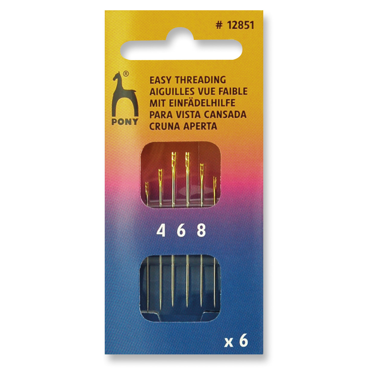 Hand Sewing Needles: Easy Thread: Gold Eye: Sizes 4-8 - Pony - Groves and  Banks