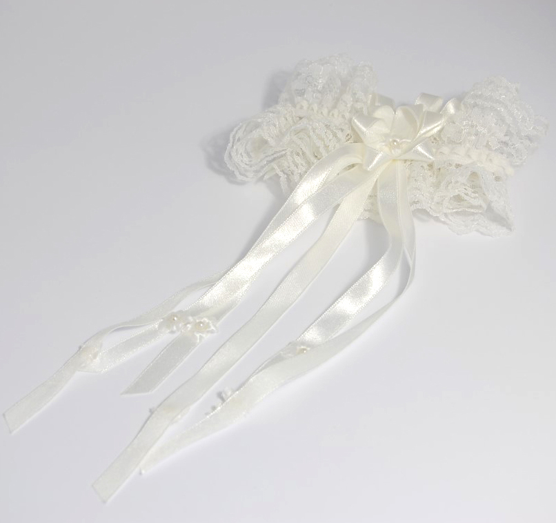 Picture of Garter: French Bridal: 9cm: Ivory