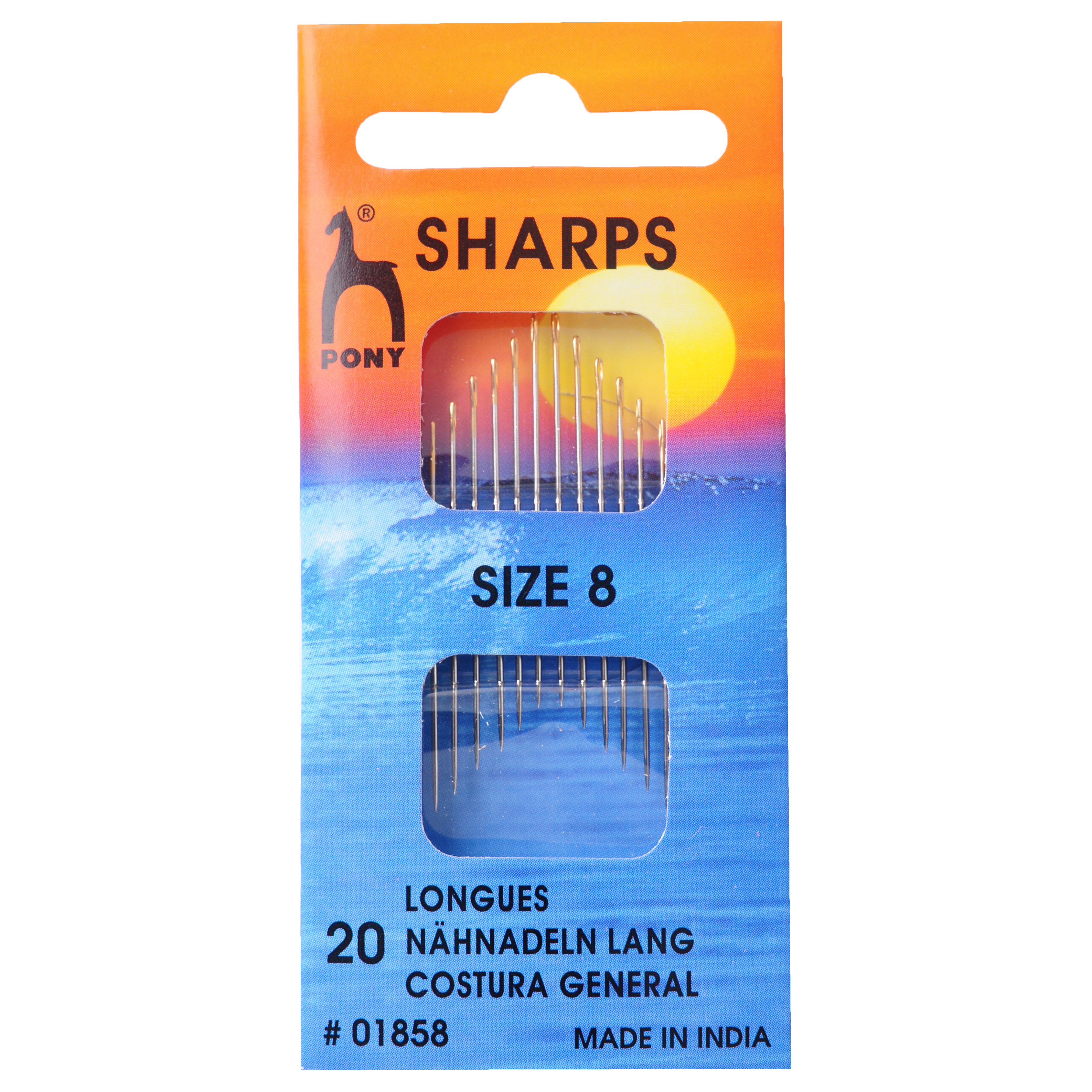 Picture of Hand Sewing Needles: Sharps: Gold Eye: Size 8