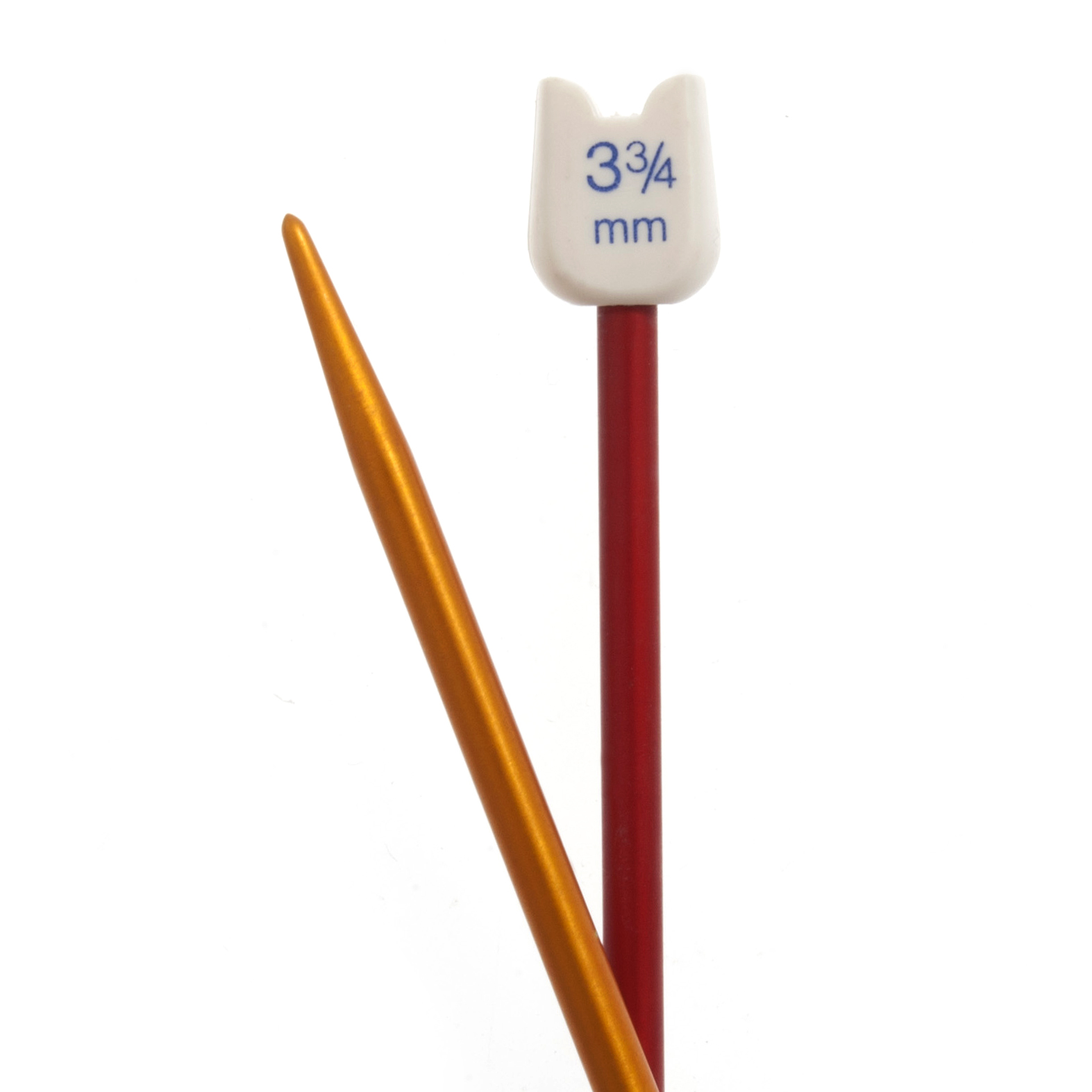 Knitting Pins SingleEnded Aluminium Coloured Children's 18cm x 3