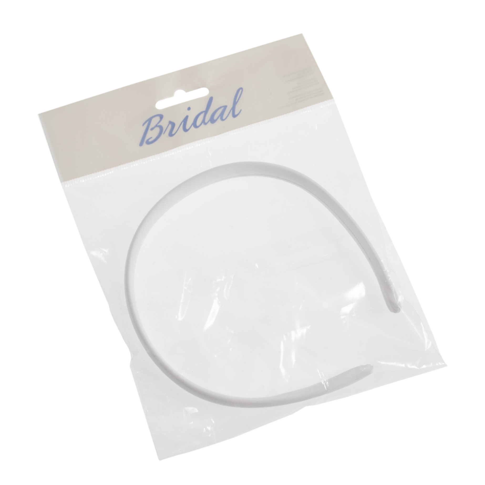 Picture of Hair Band: Satin Covered: 16mm: Pack of 4: White