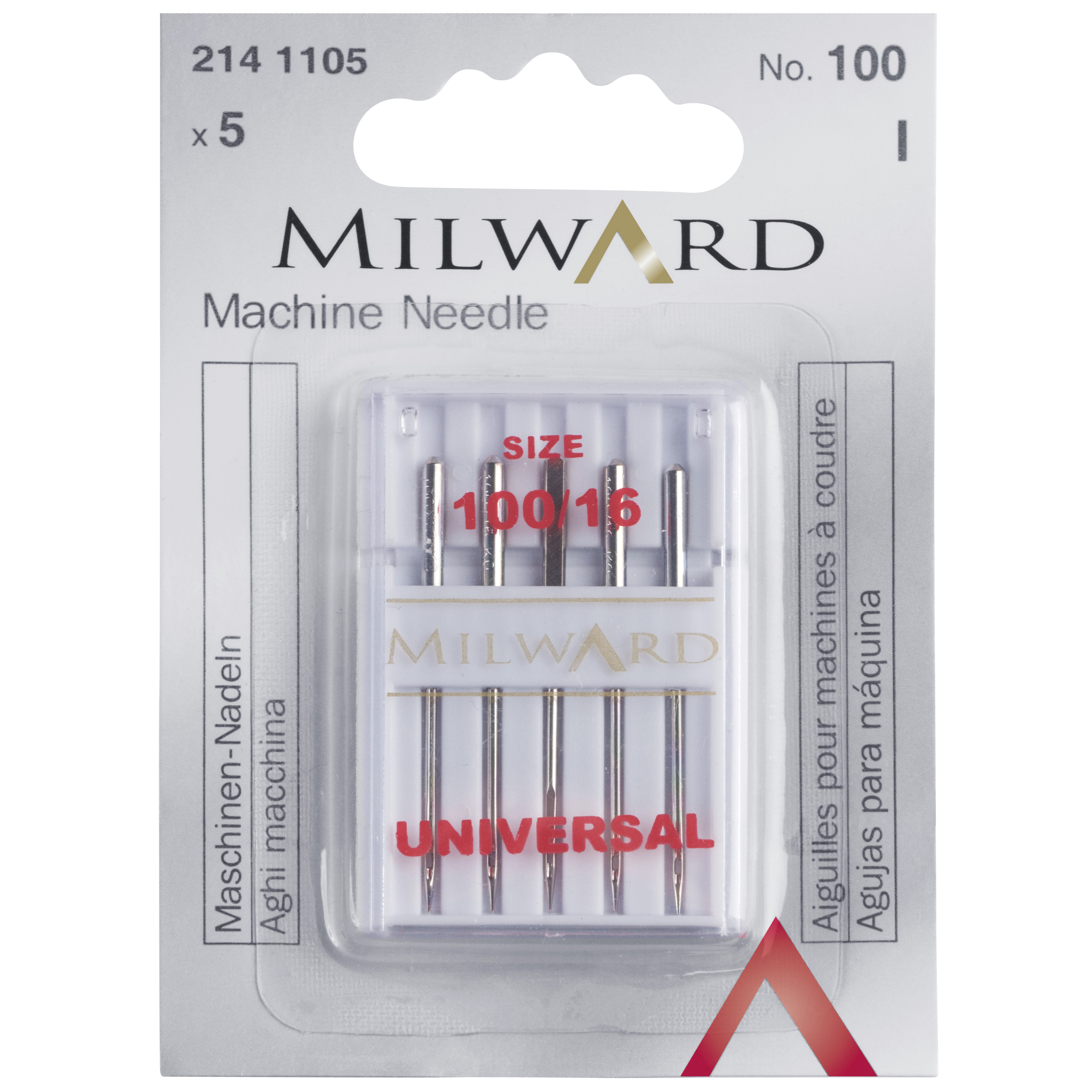 Sewing Machine Needles: Universal: 100(16): 5 Pieces - Milward - Groves and  Banks