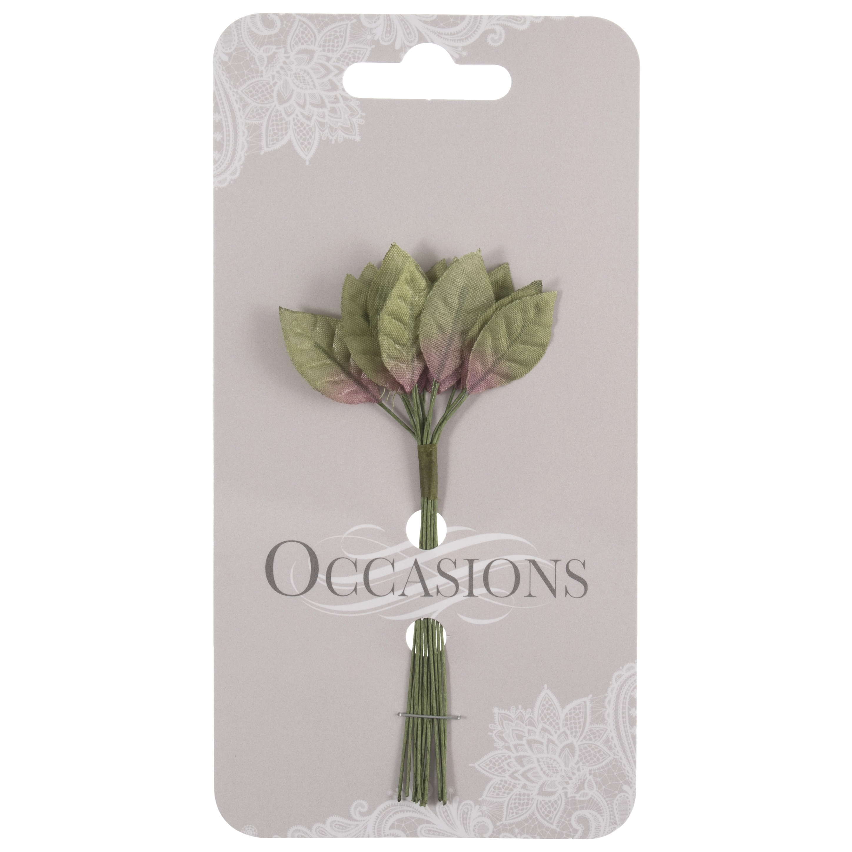 Picture of Leaves: Rose: 25mm: Pack of 12: Green