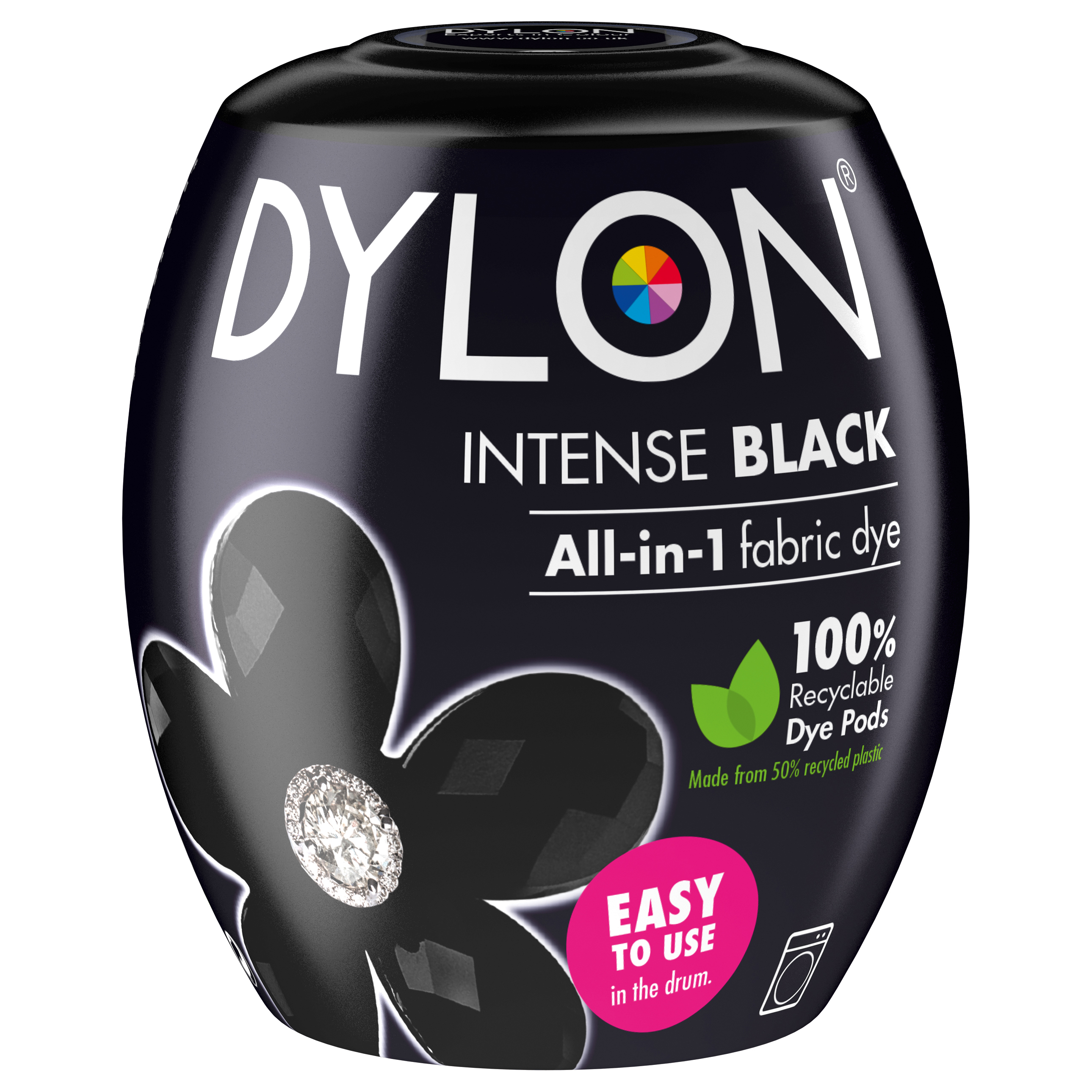 Machine Dye: Pod: 12 Intense Black - Dylon - Groves and Banks