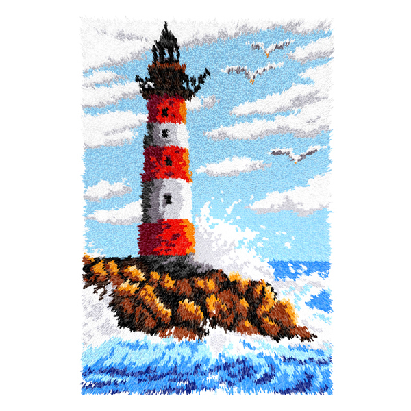 Latch Hook Kit Rug Lighthouse Orchidea Groves and Banks