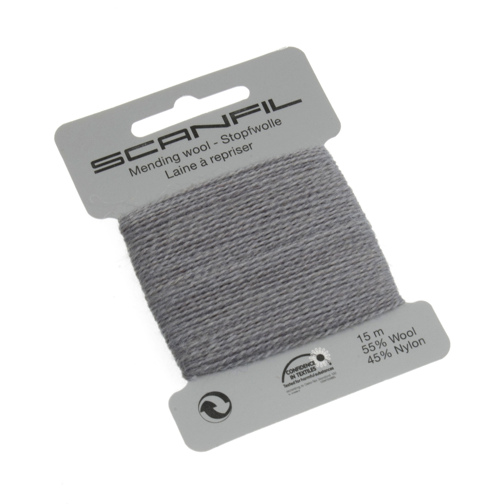 Picture of Mending Wool 15m: Medium Grey