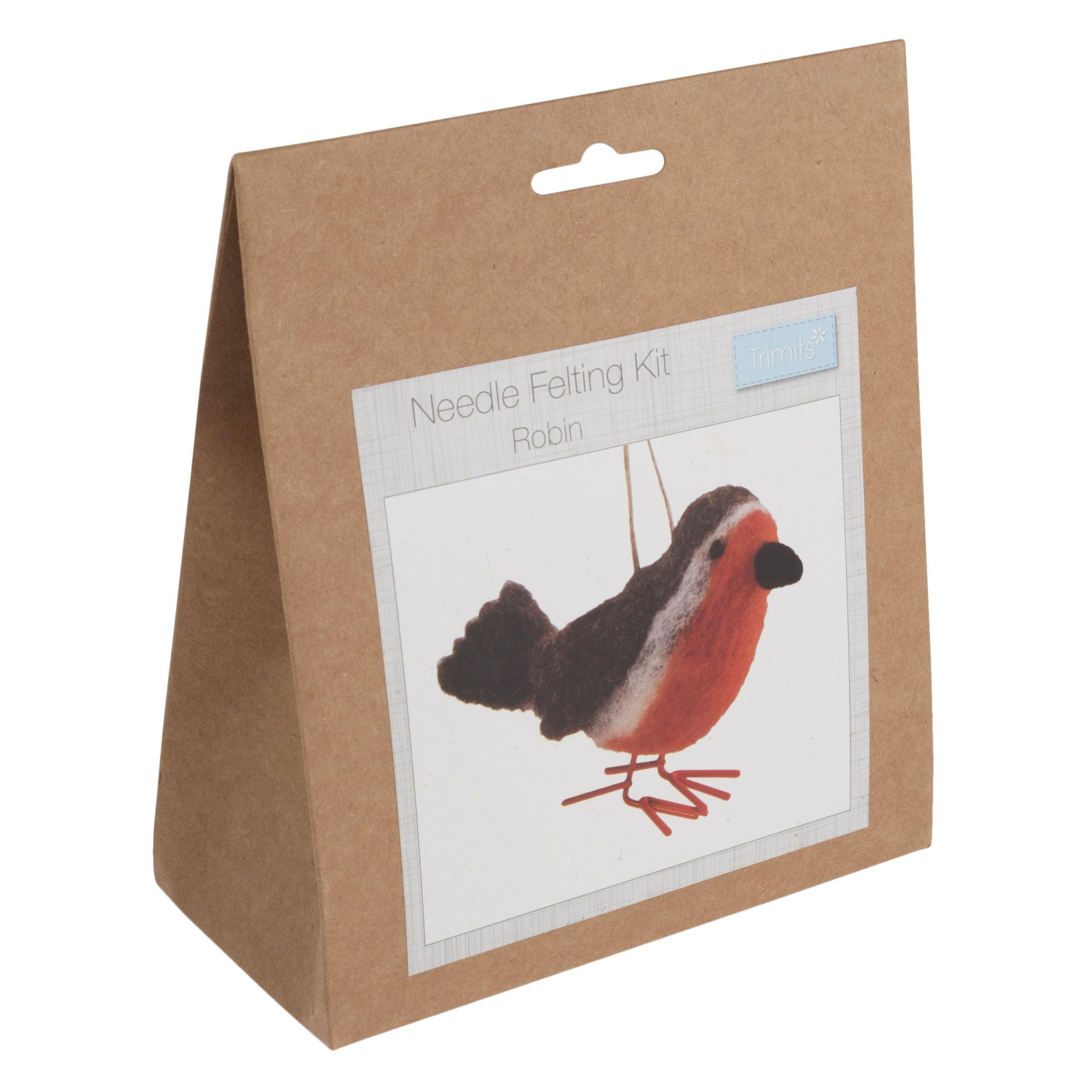 Needle Felting Kit Christmas Robin Trimits Groves and Banks