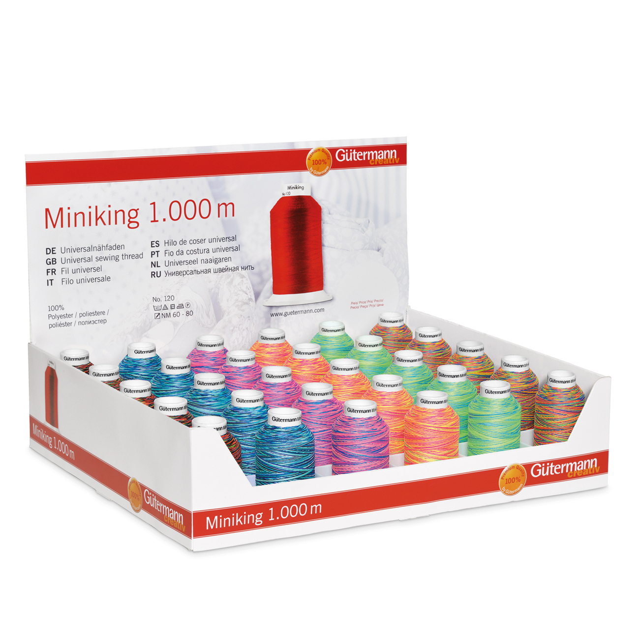 Picture of Counter Display Unit: Miniking: 30 x 1,000m: Assorted