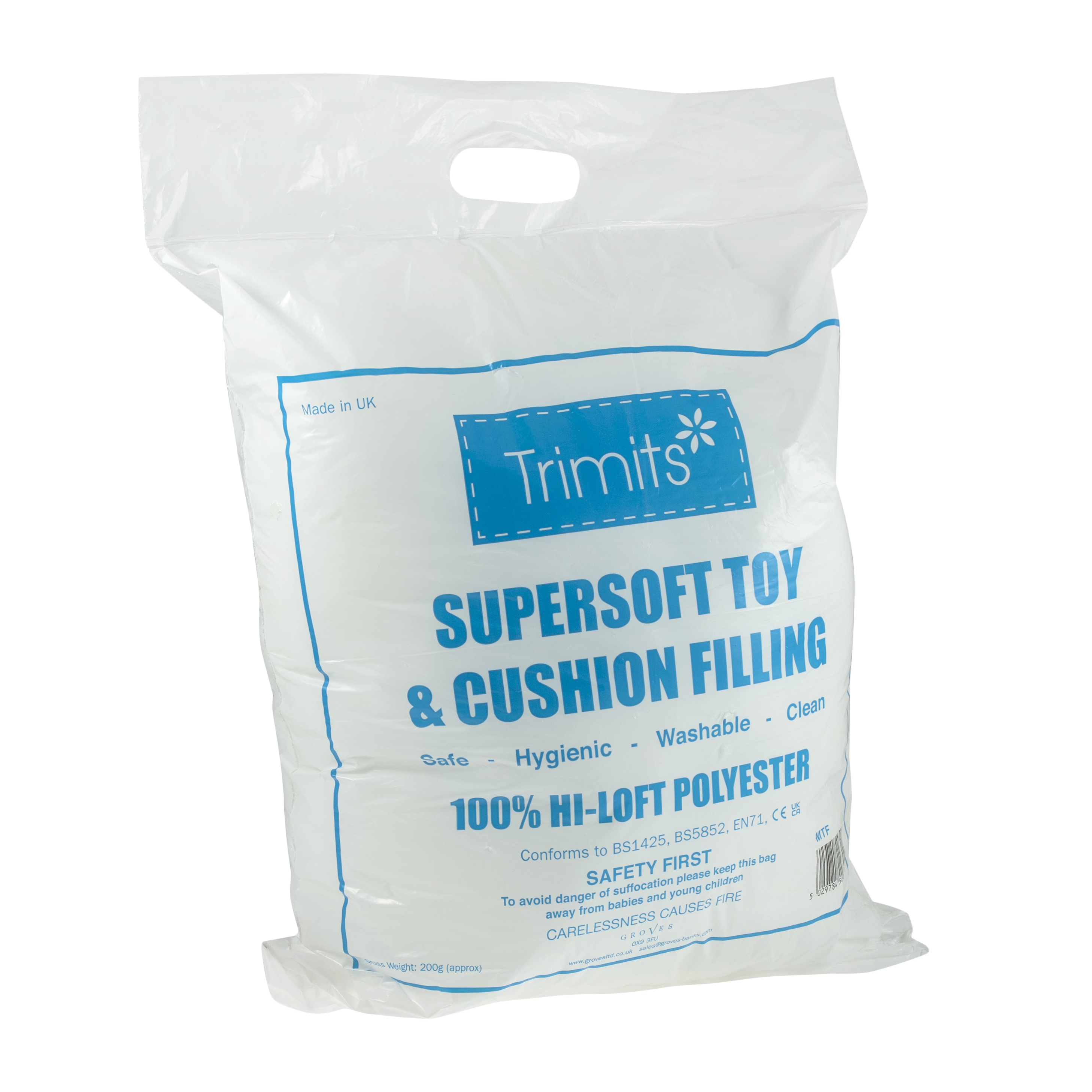 Toy Filling-Stuffing: Bumper Pack: 30 x 200g - Trimits - Groves