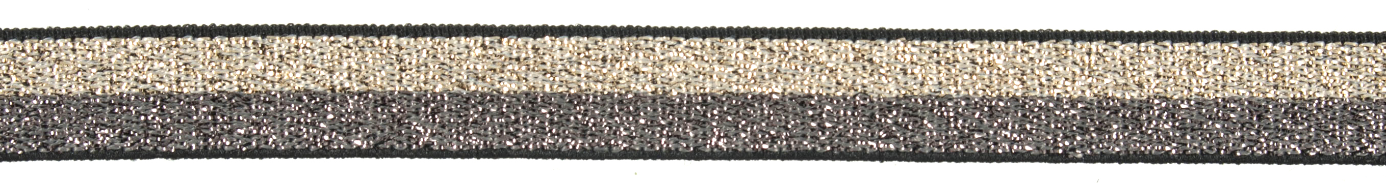Picture of Trim: Elastic: Stripe: 25m x 11mm: Gold and Champagne