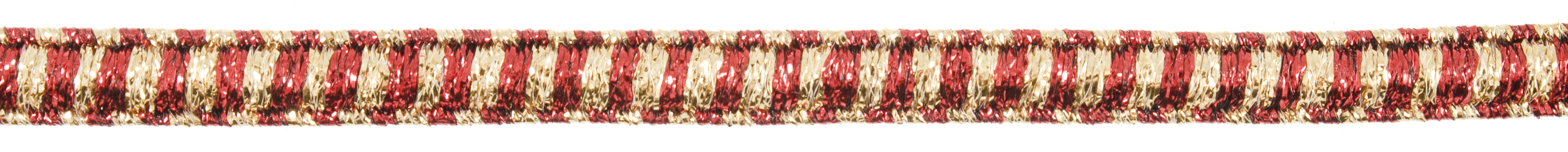 Picture of Trim: Striped Band: Metallic: 25m x 9mm: Red and Gold