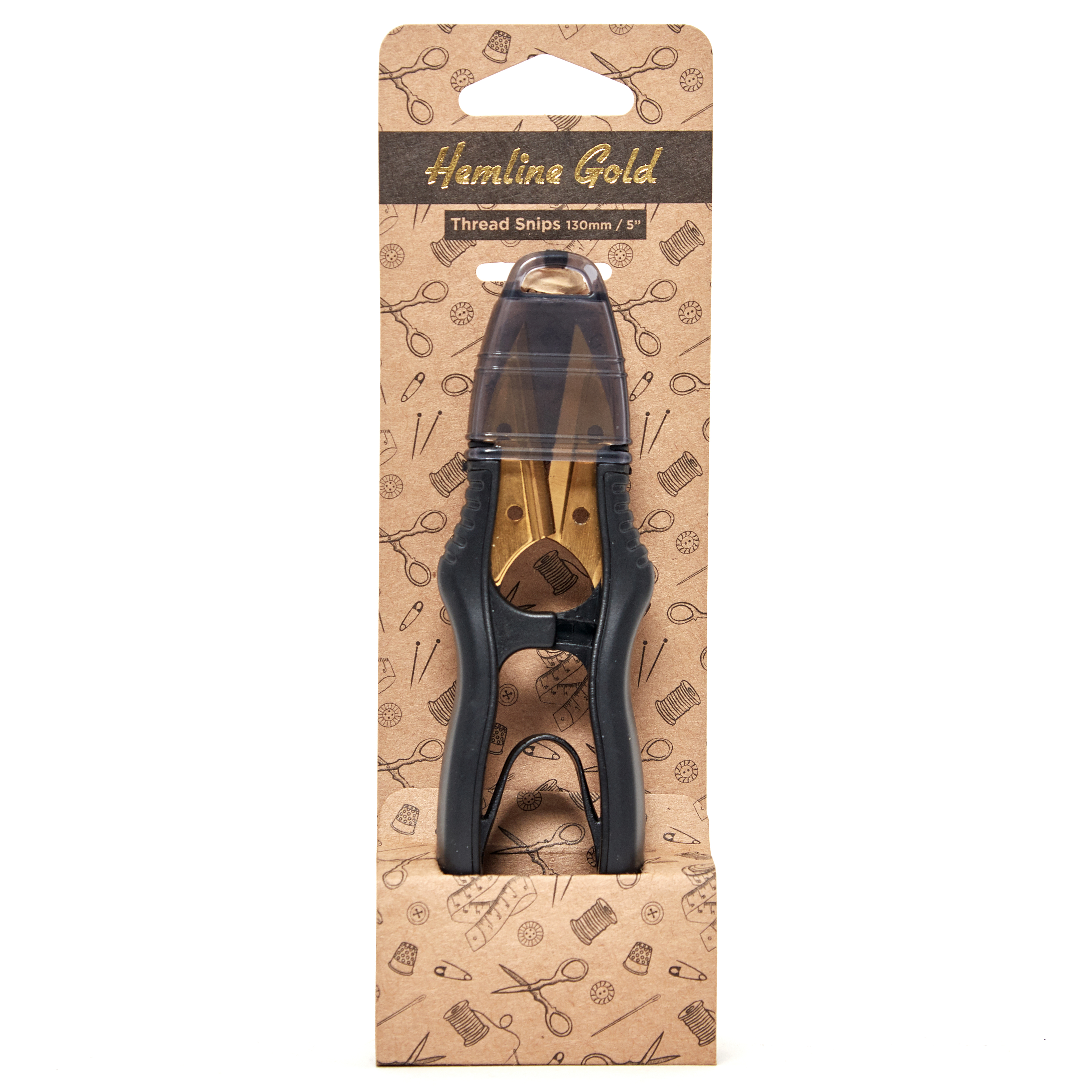 Picture of Thread Snips: Brushed Gold Blade: 12.7cm or 5in