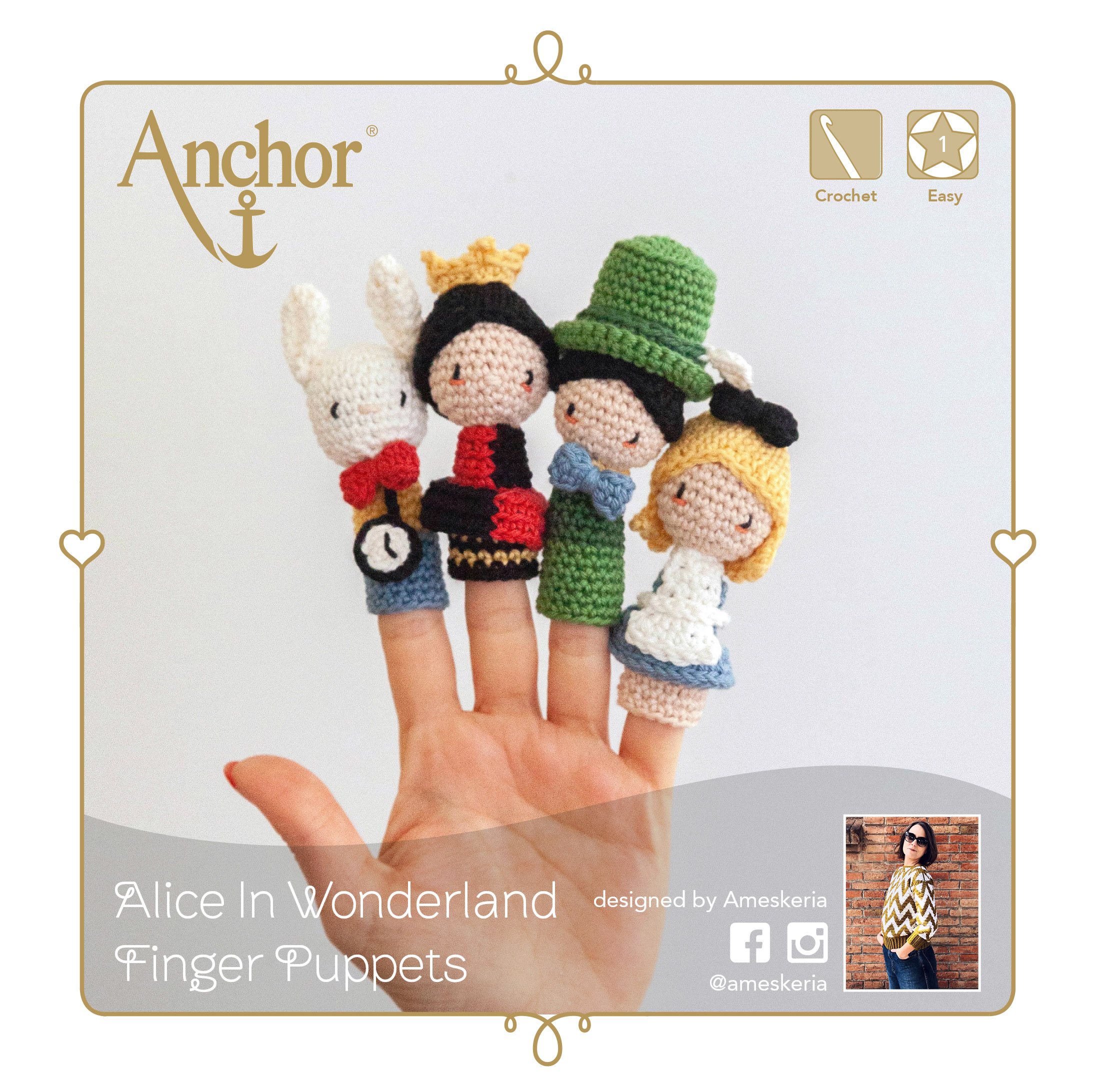 Alice in sale wonderland finger puppets