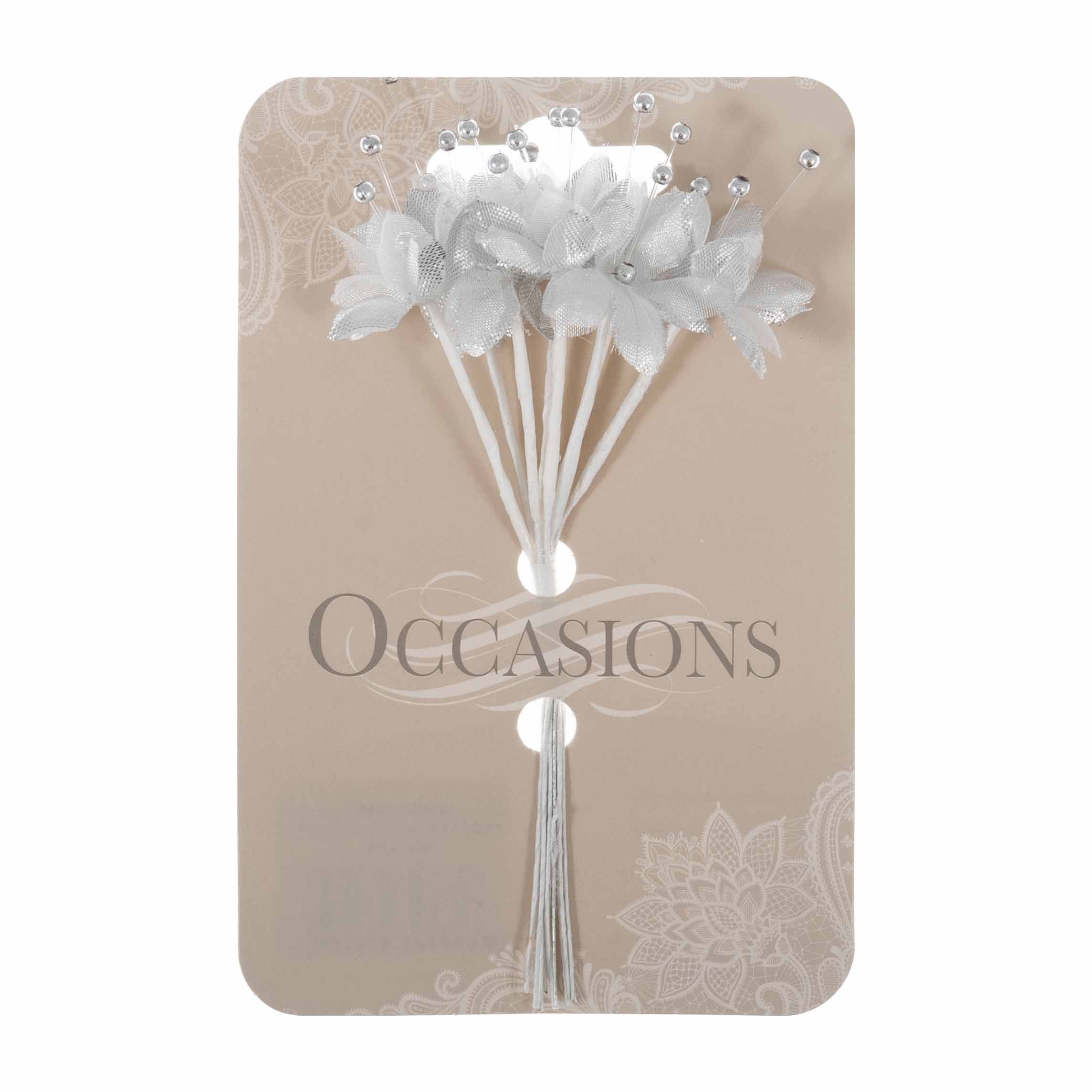 Picture of Baby's Breath: Pearled: Pack of 8: Silver