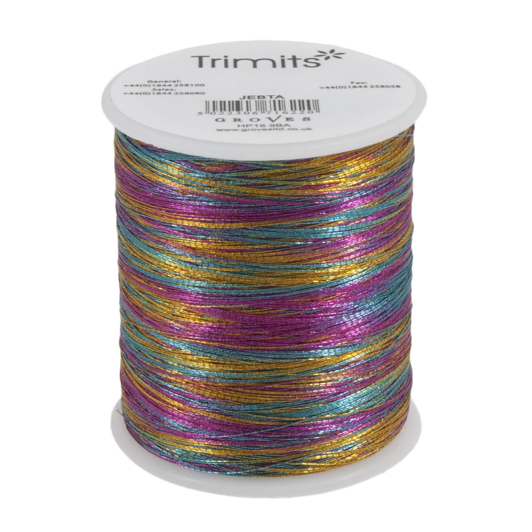 Thread: Embroidery: Metallic: 180m: Rainbow: Pack of 10 - Trimits ...