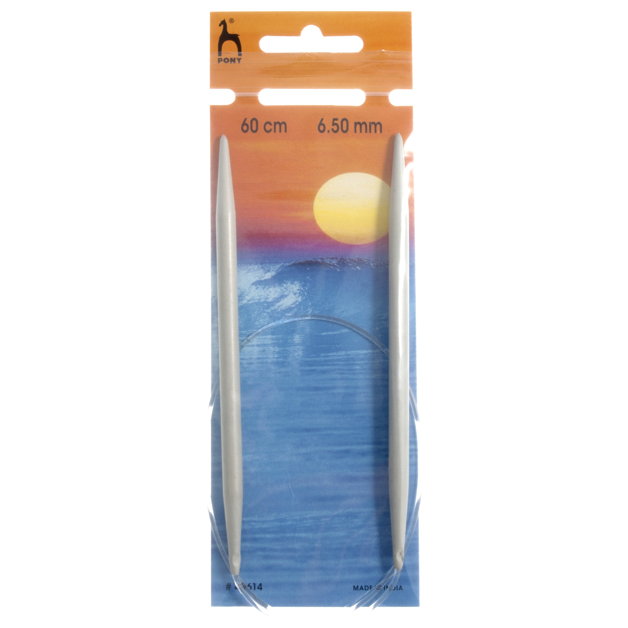 Knitting Pins Circular Fixed Classic 60cm x 6.50mm Pony Groves