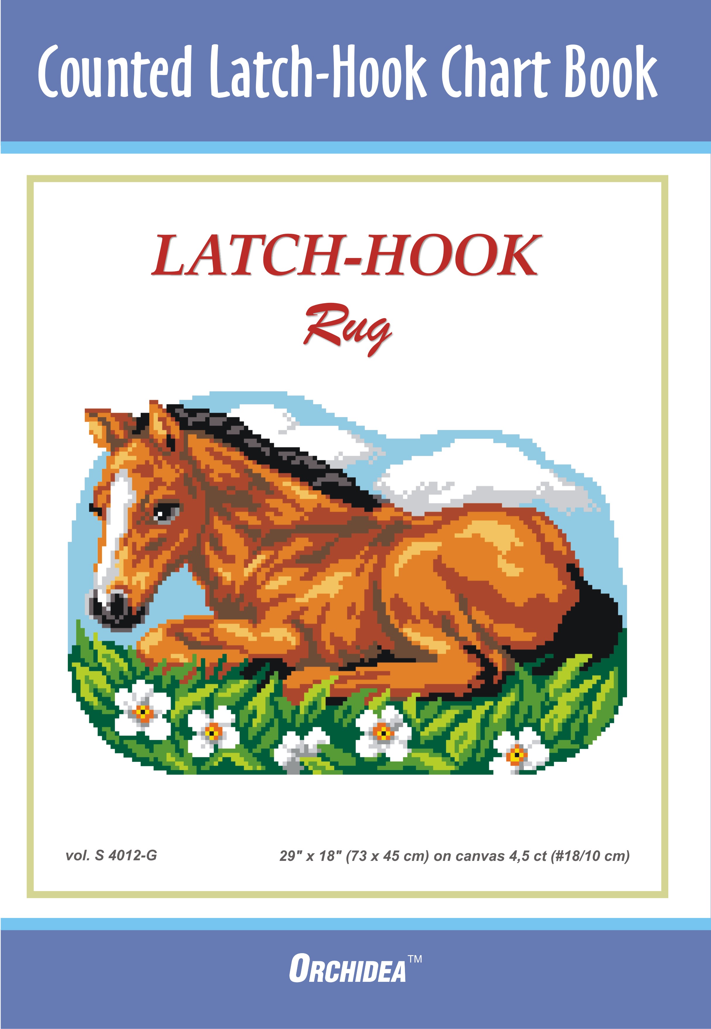 Latch Hook Chart Horse Orchidea Groves and Banks