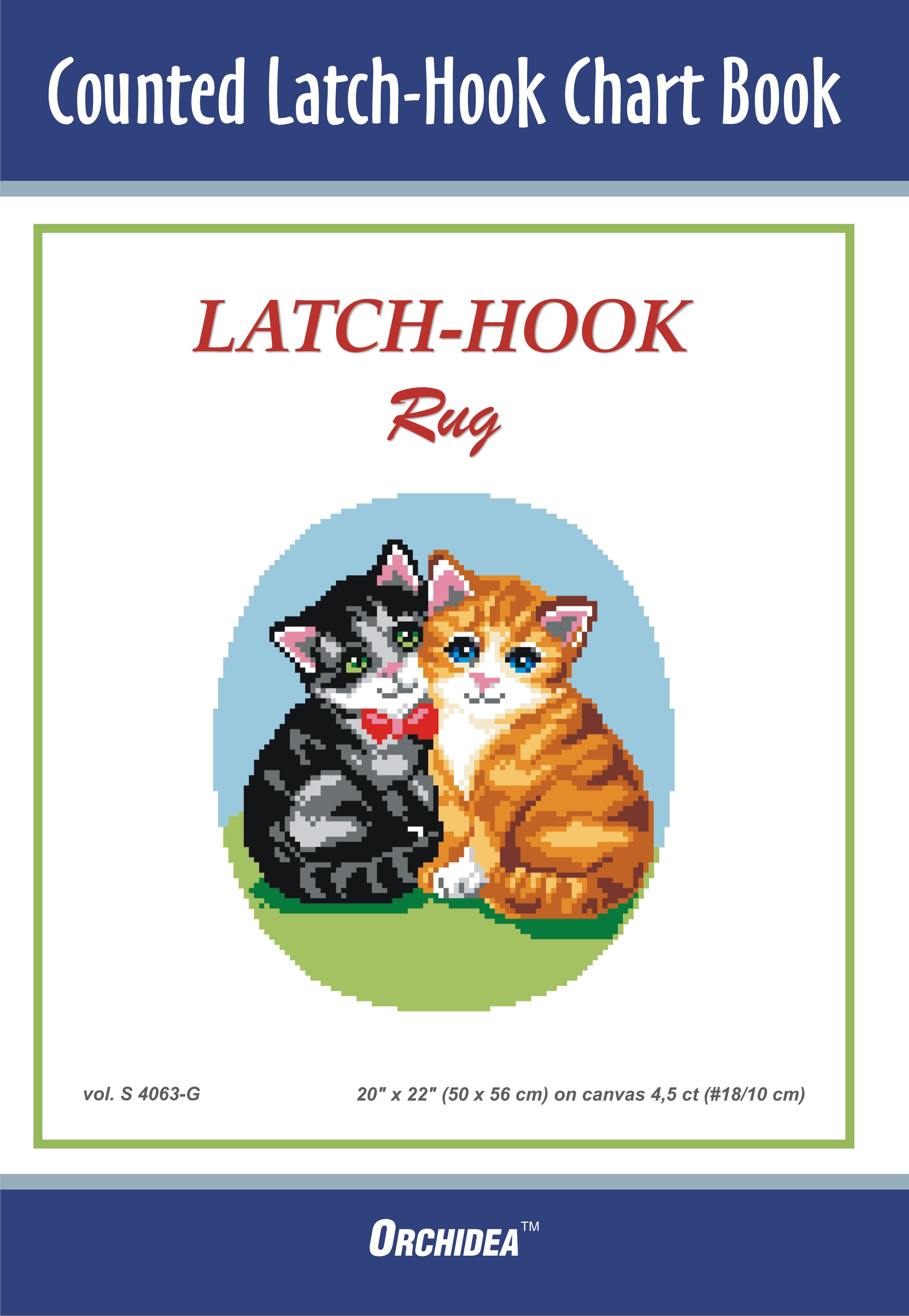 Latch Hook Chart Two Kittens Orchidea Groves and Banks