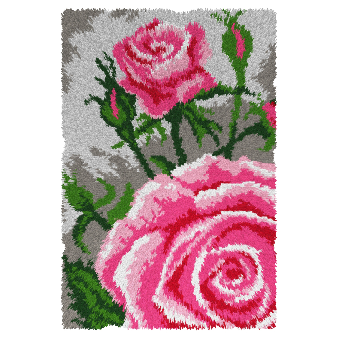 Latch Hook Kit: Rug: Roses - Orchidea - Groves and Banks