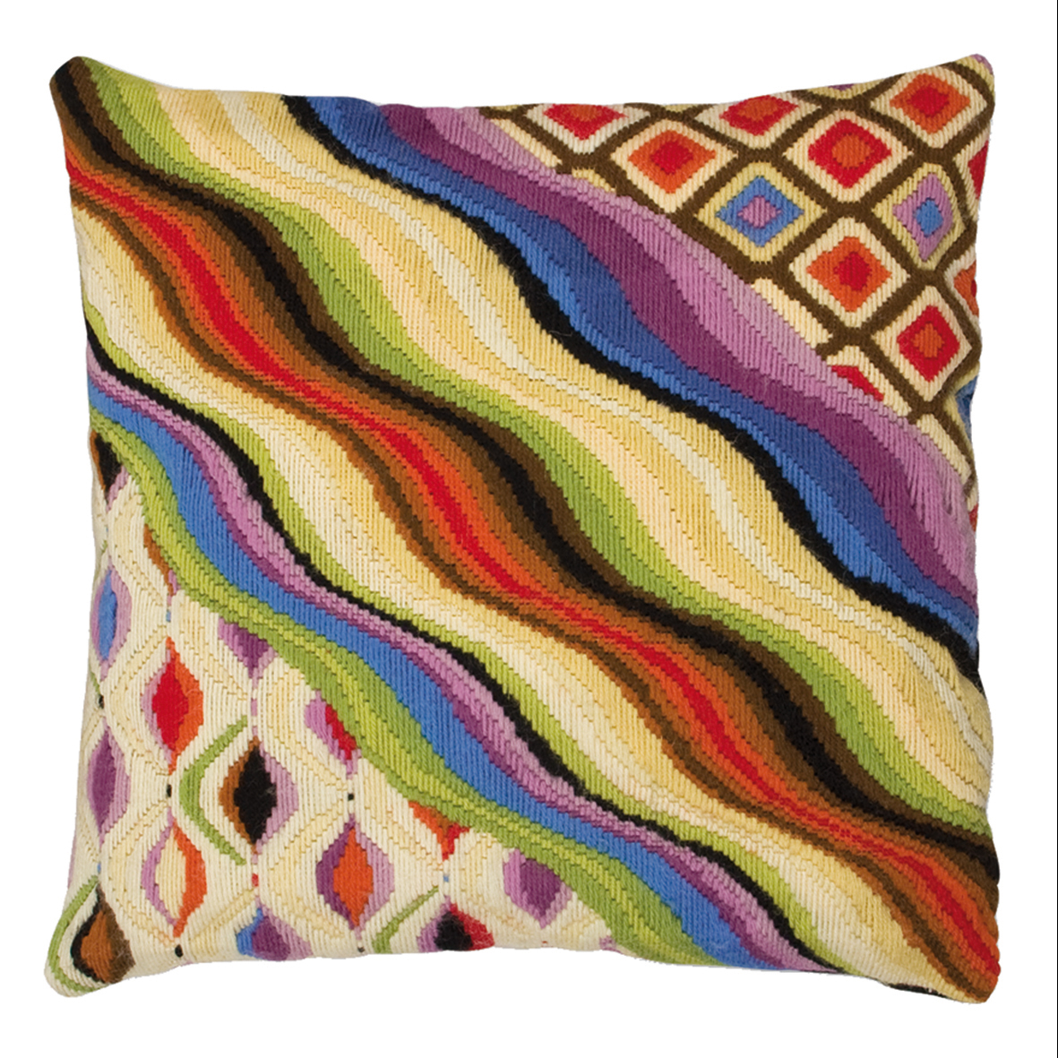 Long Stitch Cushion Kit Living Vintage Florentine Anchor Groves and Banks