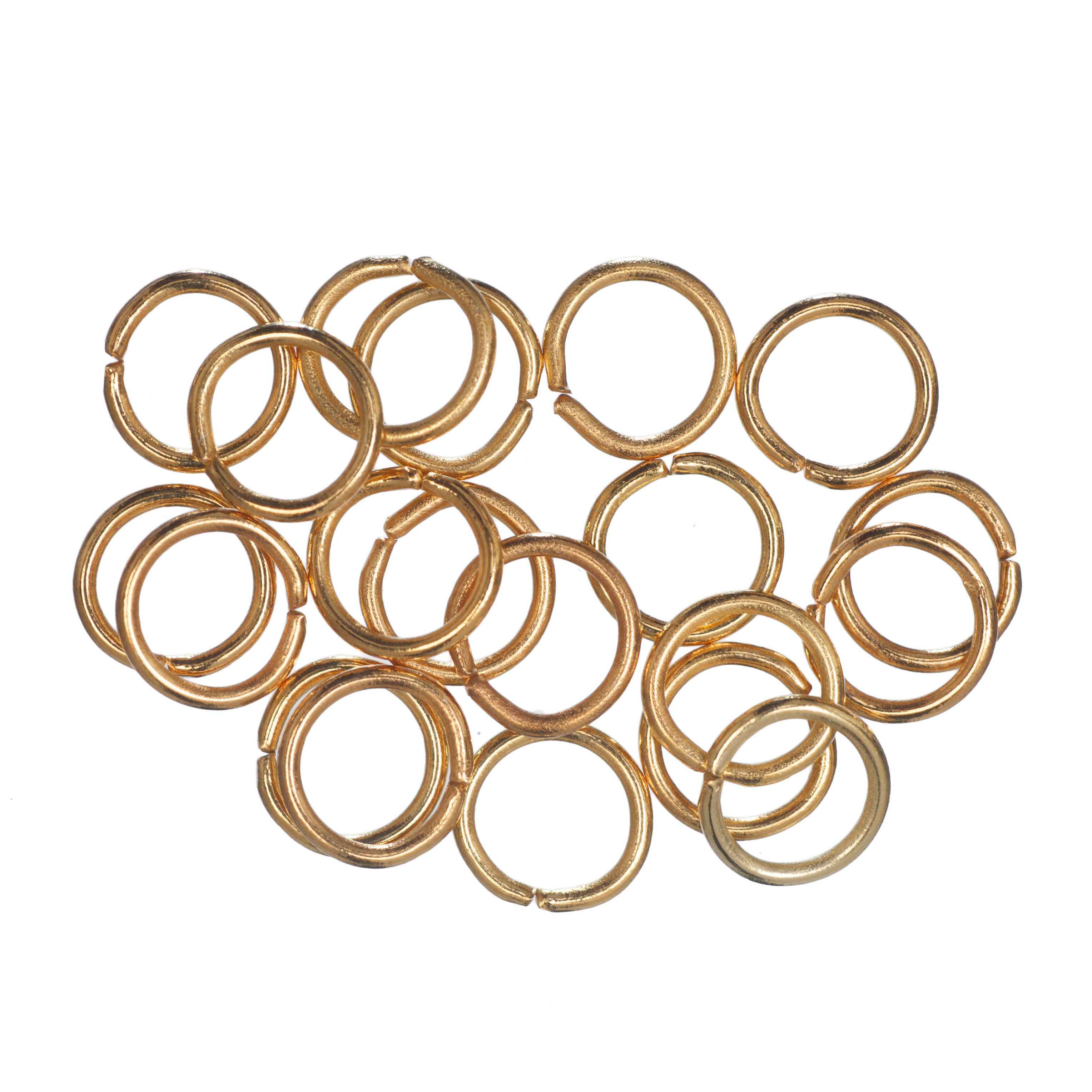 Deluxe Jump Rings Gold Plated 7mm 3 Packs of 20 Trimits Groves and Banks