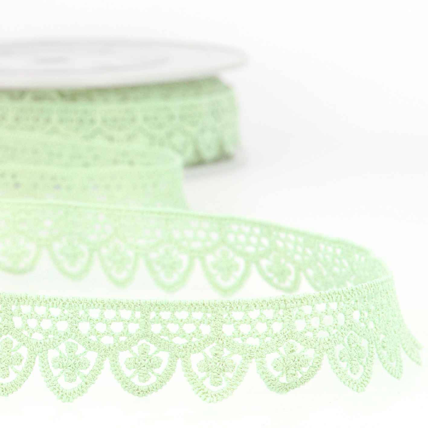 Trim Lace Guipure 14.6m x 20mm Nile Green Stephanoise Groves