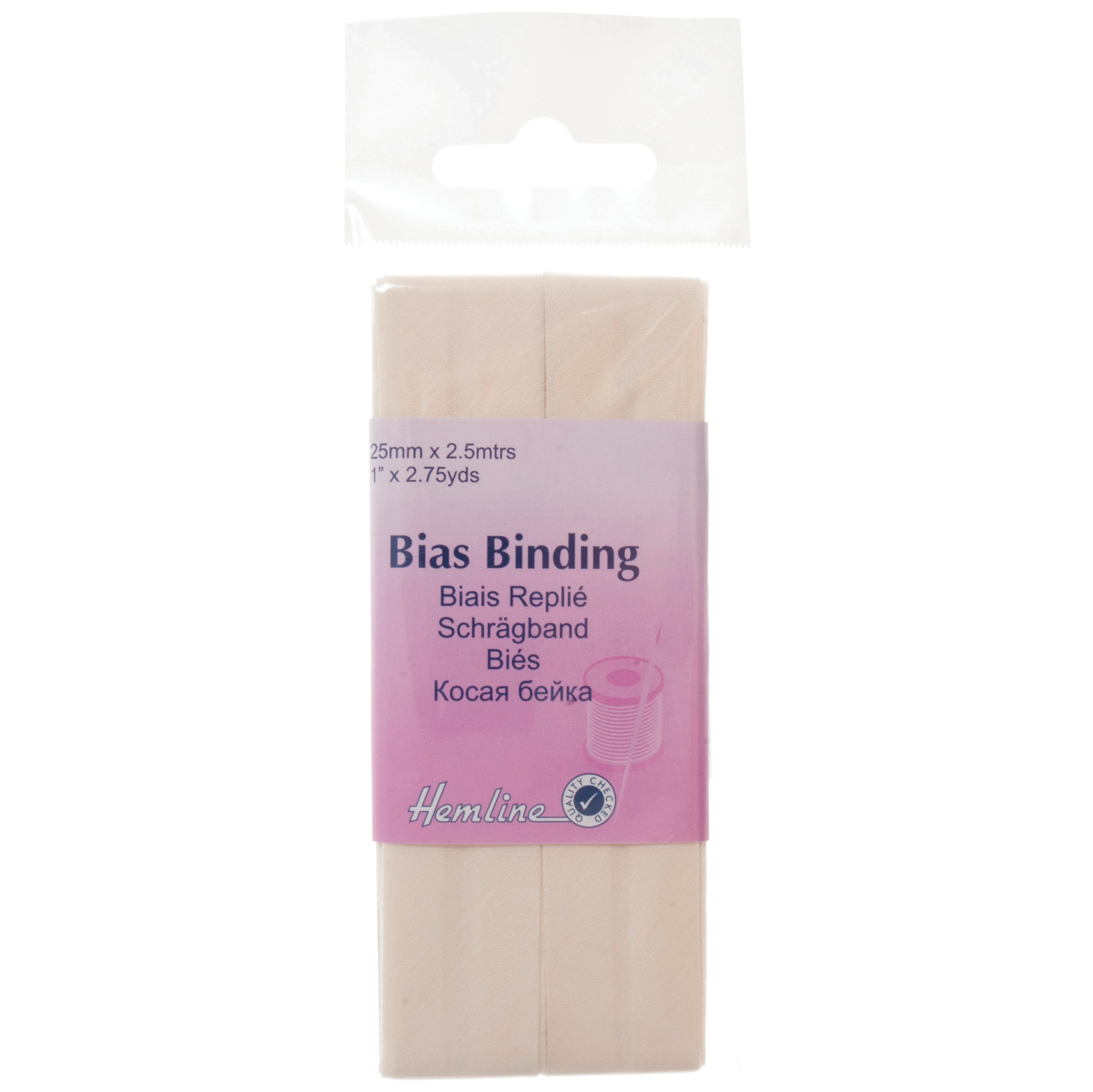 Trim Bias Binding Polycotton 2 5m X 25mm Mid Cream Hemline trim-bias-binding-polycotton-2-5m-x-25mm-mid-cream-hemline