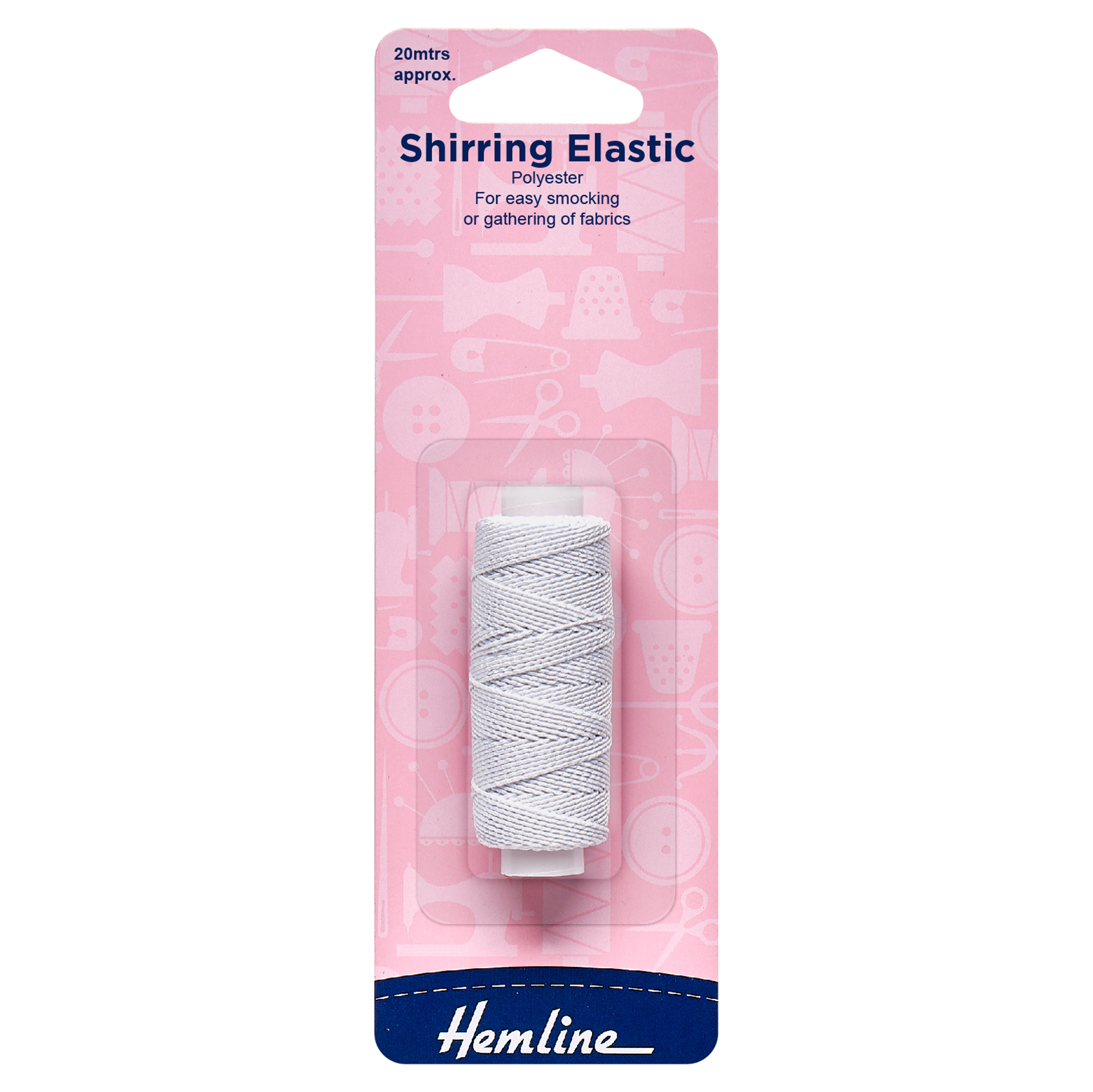 Picture of Shirring Elastic: 20m x 0.75mm: White