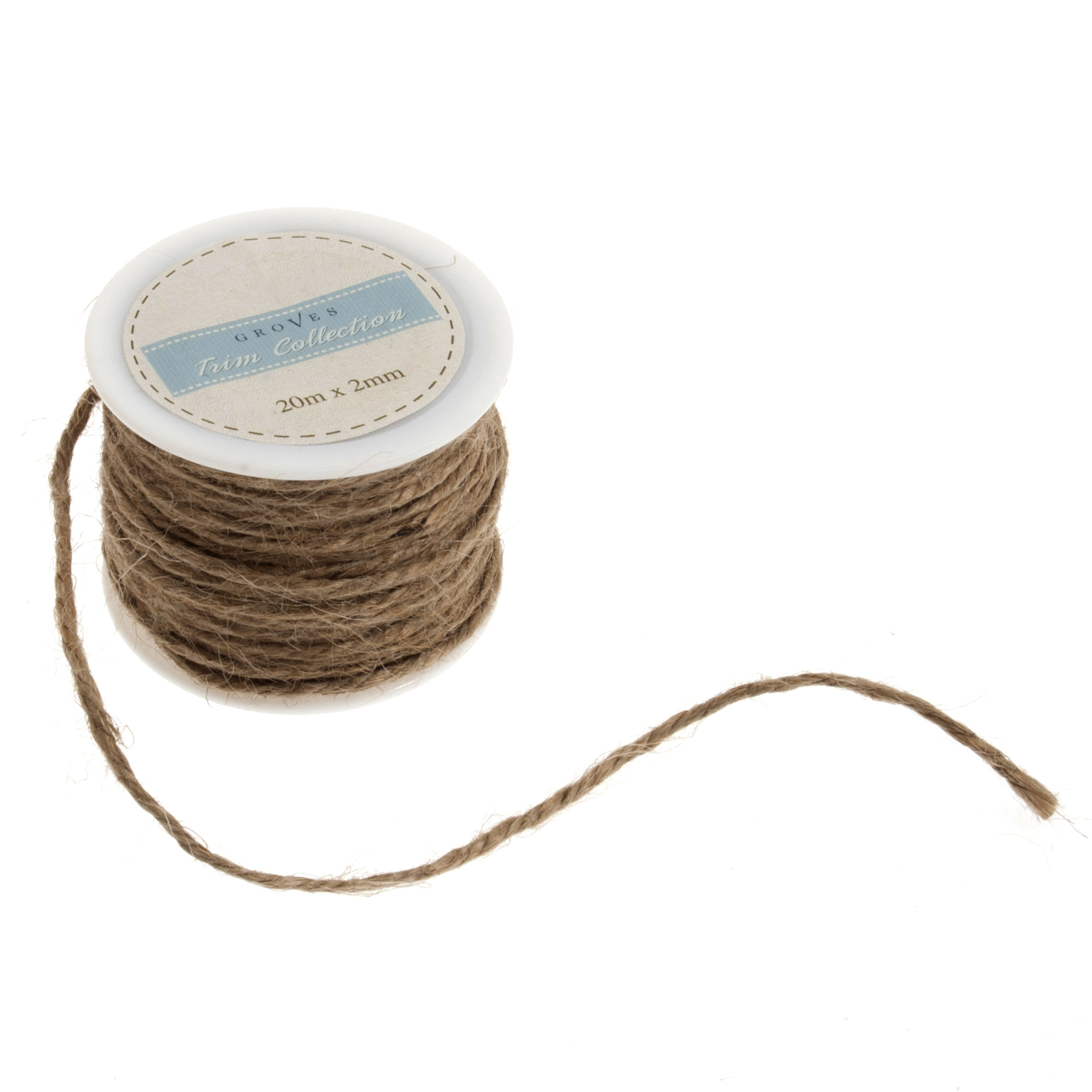 Trim Jute String 20m x 2mm Natural Trimits Groves and Banks