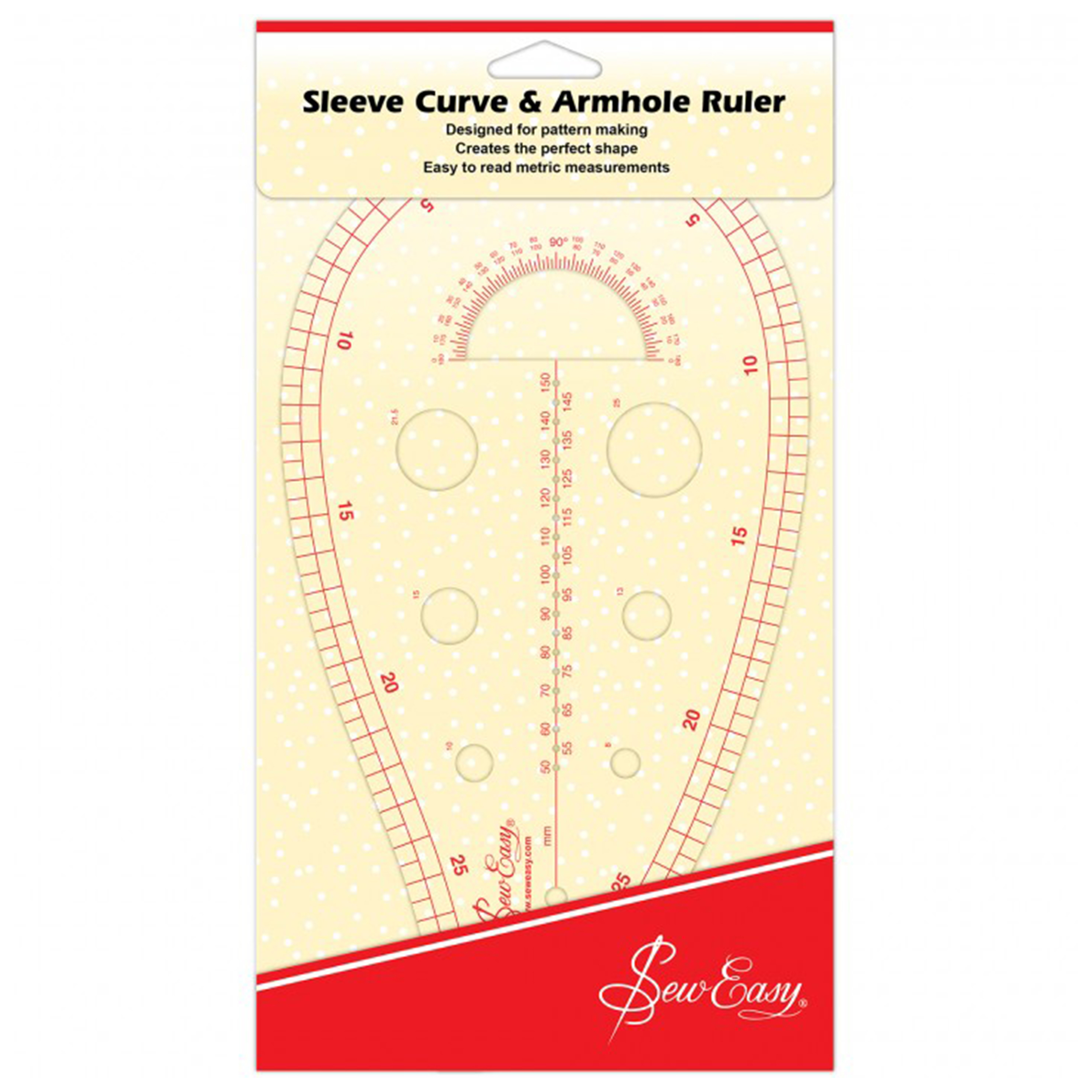Ruler Sleeve Curve Metric Sew Easy Groves and Banks