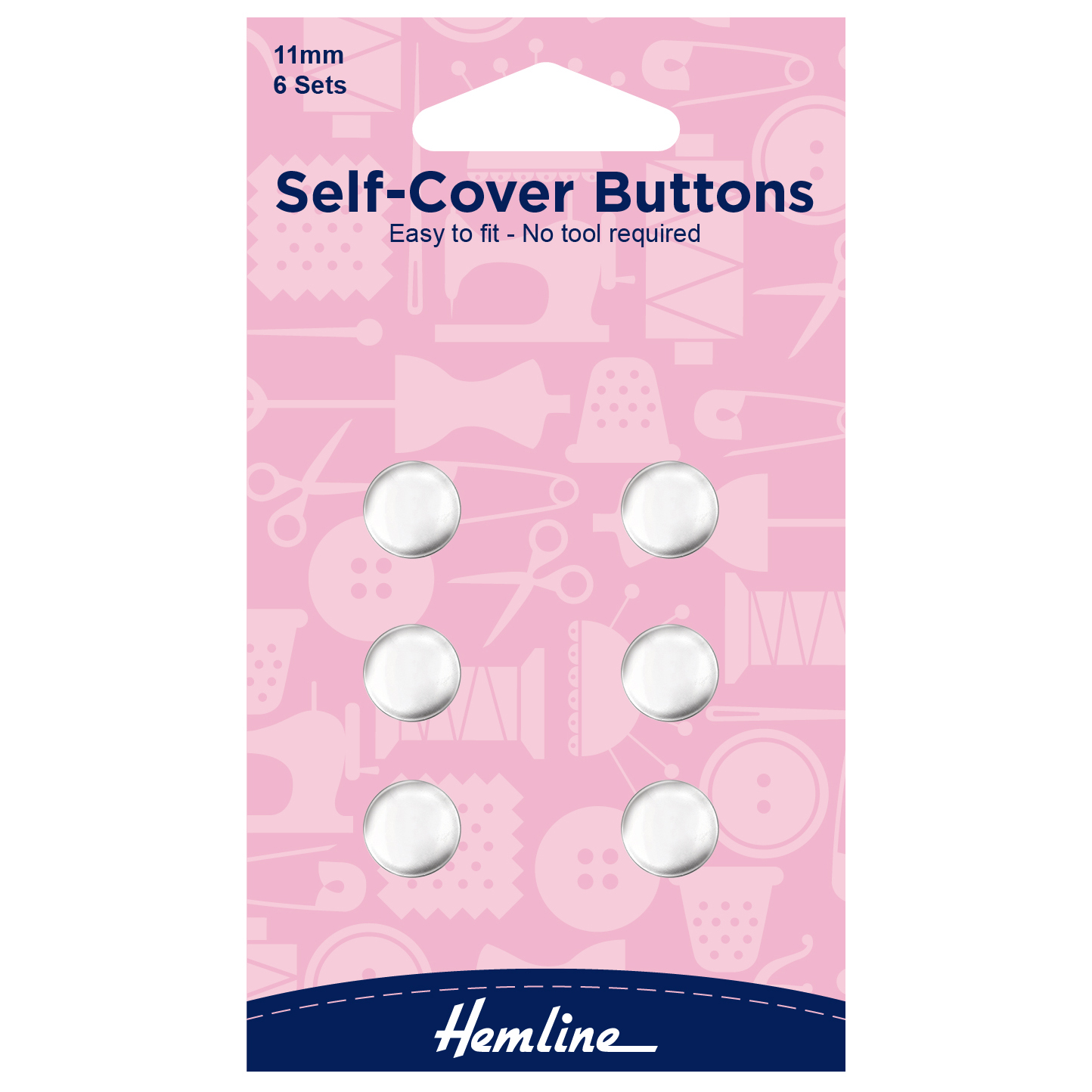 Picture of Buttons: Self-Cover: Metal Top: 11mm