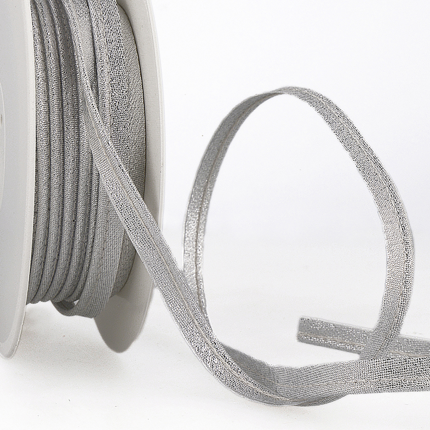 Trim Piping Tape Metallic 25m x 3mm Silver Stephanoise Groves